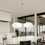 Casablanca Aih - Hängeleuchte 2flg. aus Glas