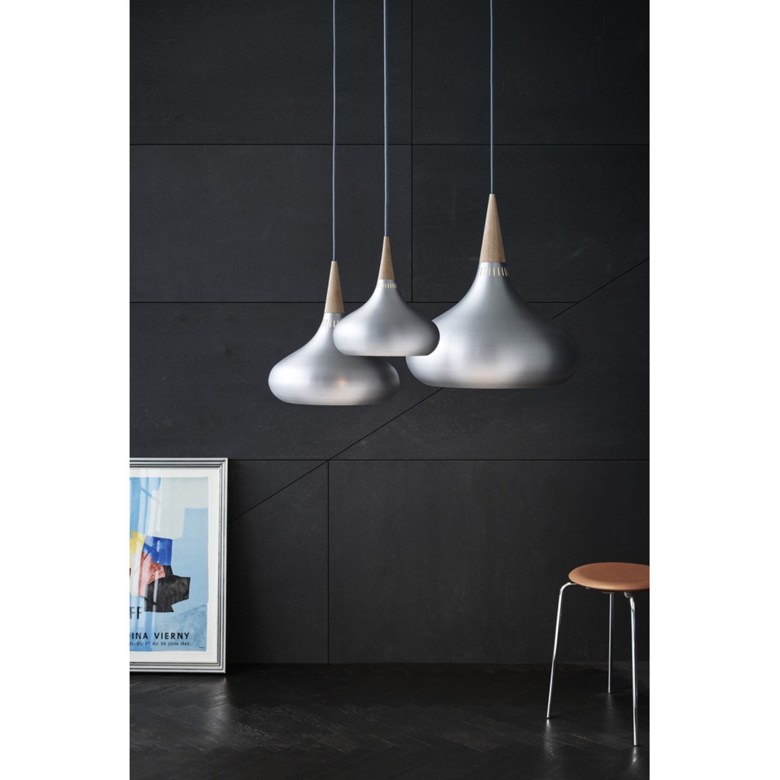 Orient Svart P1 Taklampa 3m Sladd - Fritz Hansen