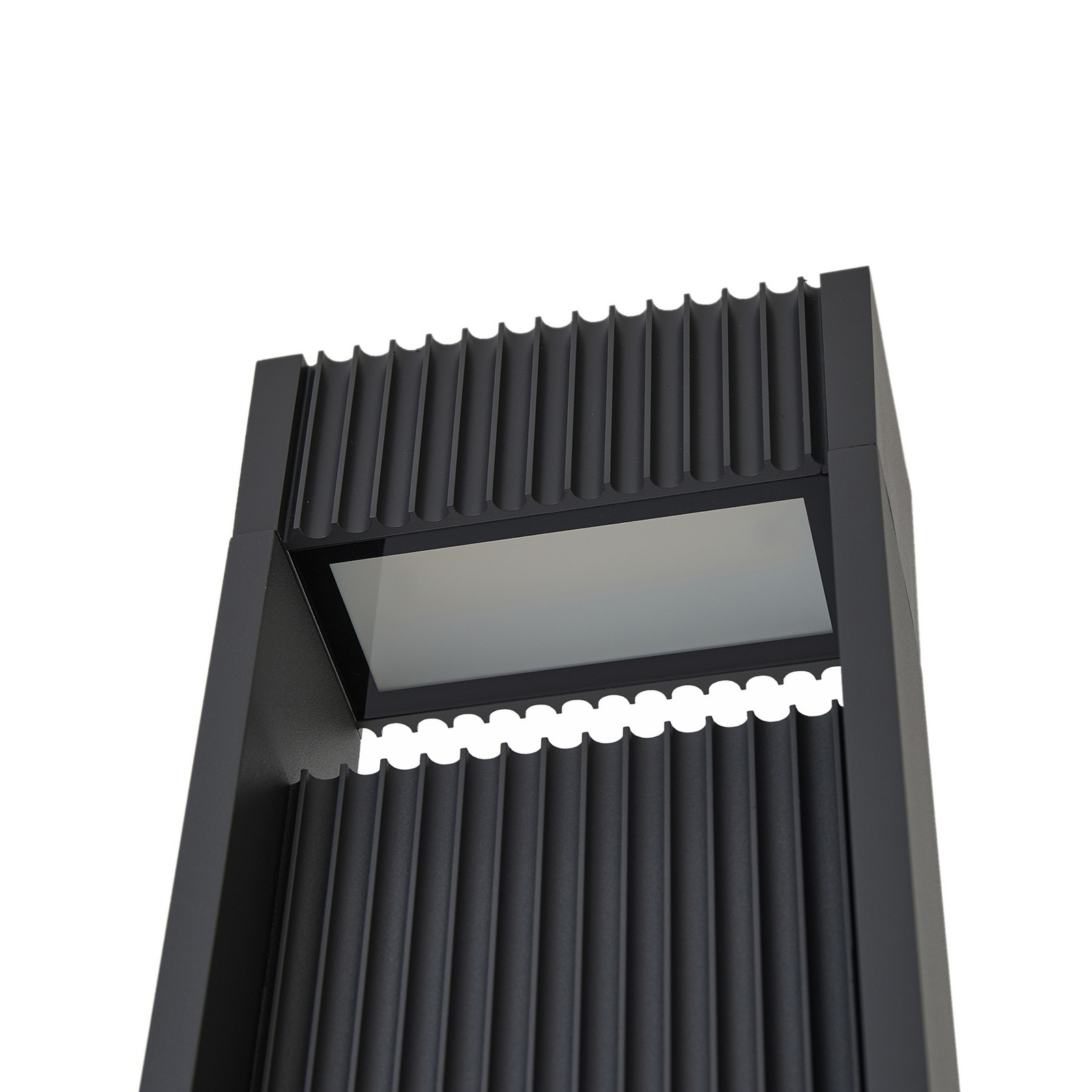 Lucande Tavion LED outdoor light, 230 cm, anthracite, IP65