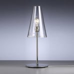 TECNOLUMEN Walter Schnepel stolna lampa, prozirna