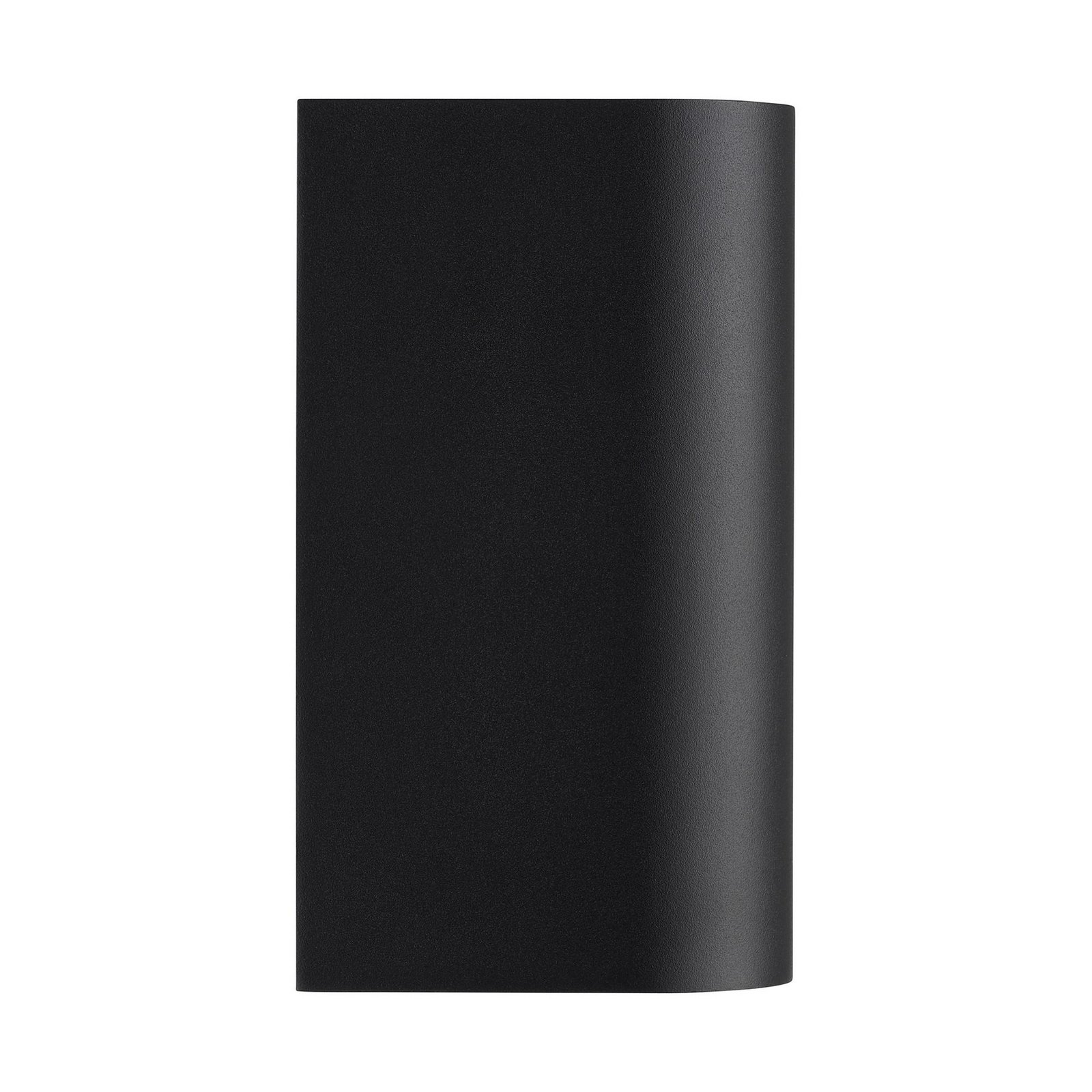 Dion Double outdoor wall light, black, GU10, aluminium, IP44