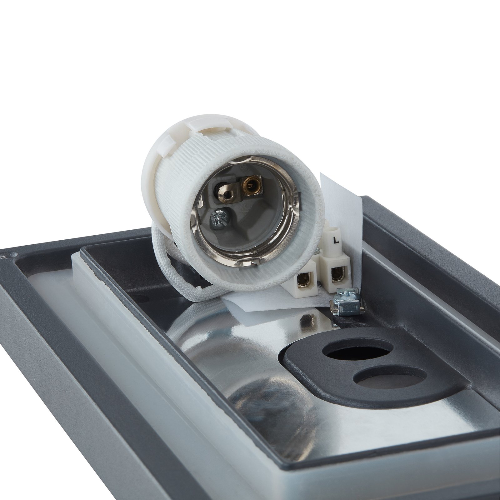 Aurelien Long Aplique Exterior IP54 Dark Grey - Lucande