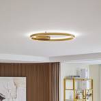 Candeeiro de teto Lucande Smart LED Moise, dourado, CCT, Tuya