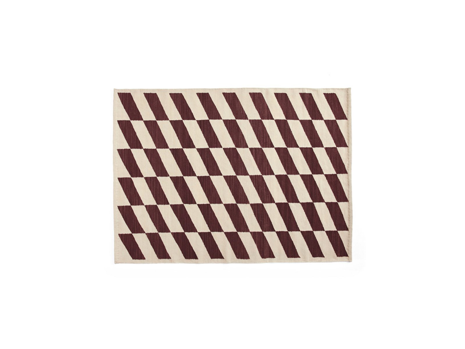 Shift Kelim Rug 140x200 Burgundy - Hay