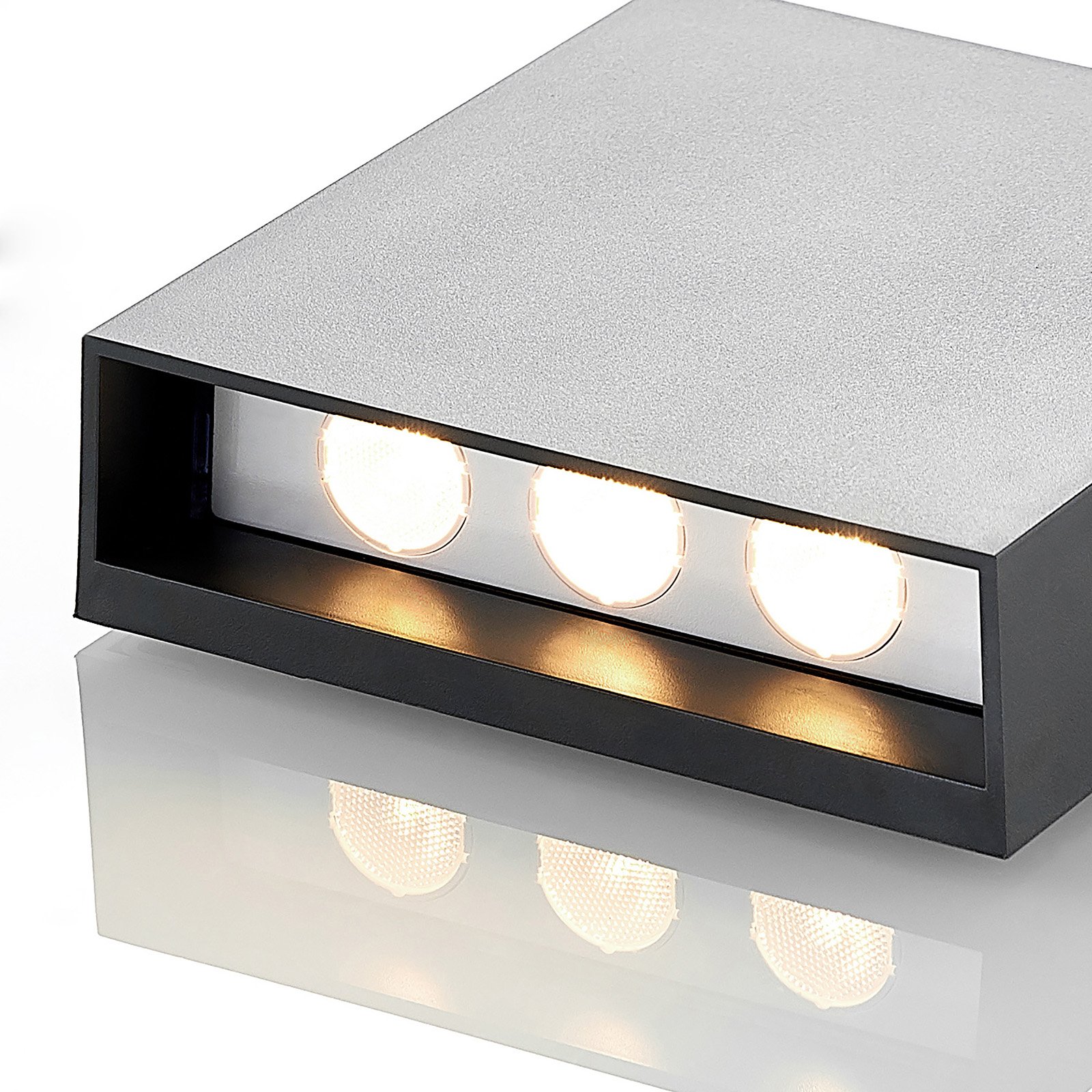 Ugar LED Buiten Wandlamp H14 Dark Grey - Lindby