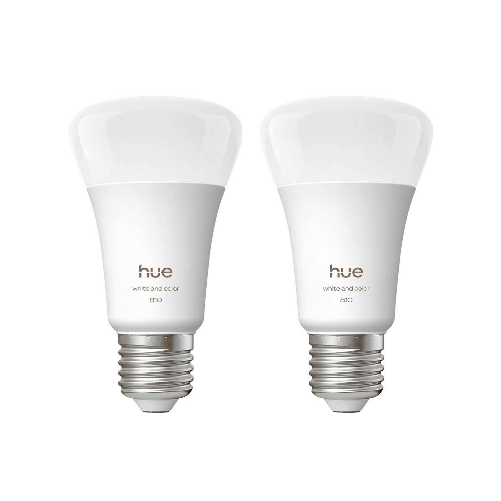 WACA Smart E27 LED 6 W, 810 lm CCT RGB, sada 2 ks – Philips Hue