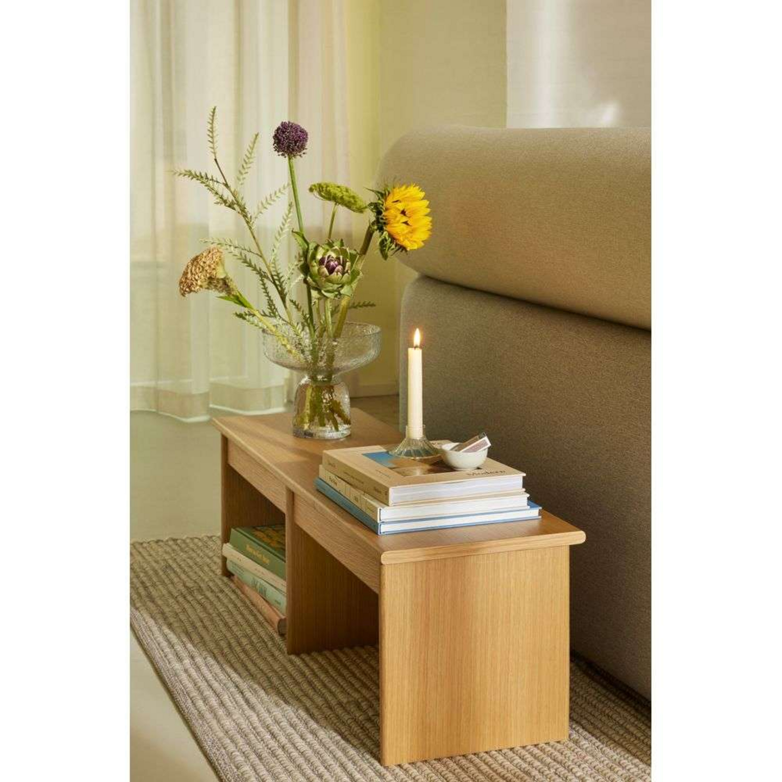 Doppio Shelving Unit/Side Table Natural - Hübsch