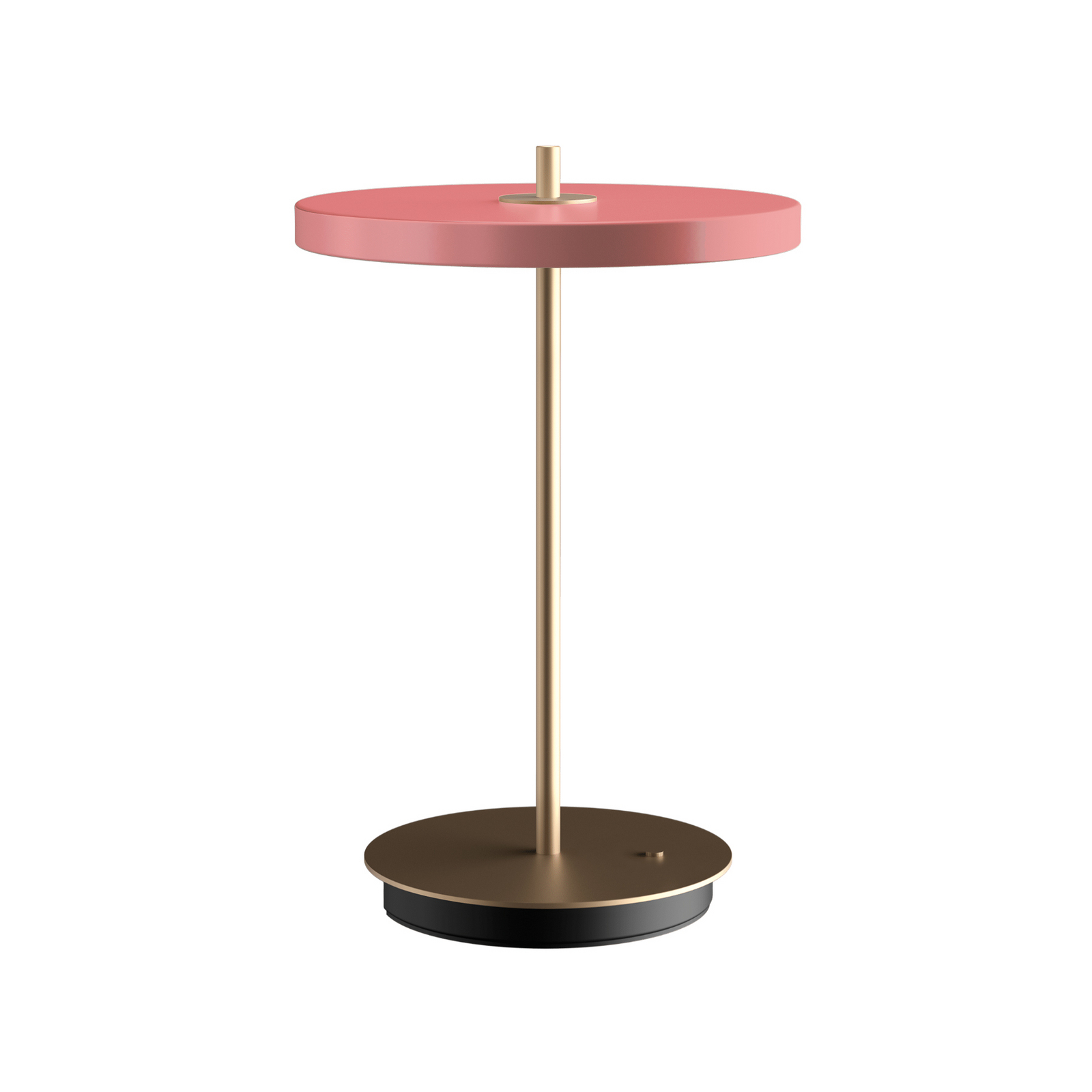 Asteria Move LED rechargeable table lamp, rose gold/brass, 31 cm - UMAGE