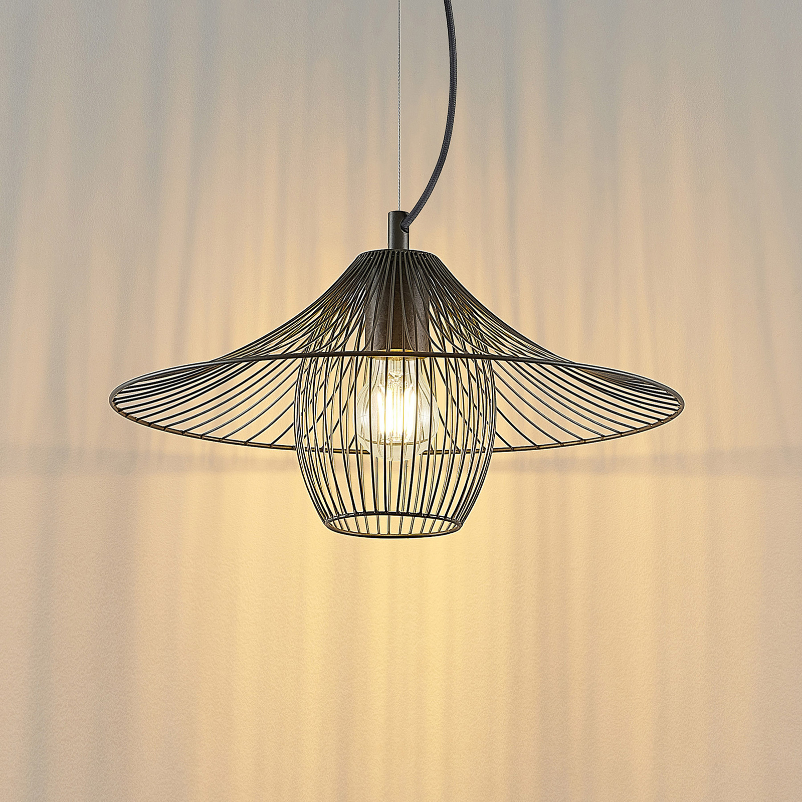 Lindby Eimo steel pendant light, 1-bulb