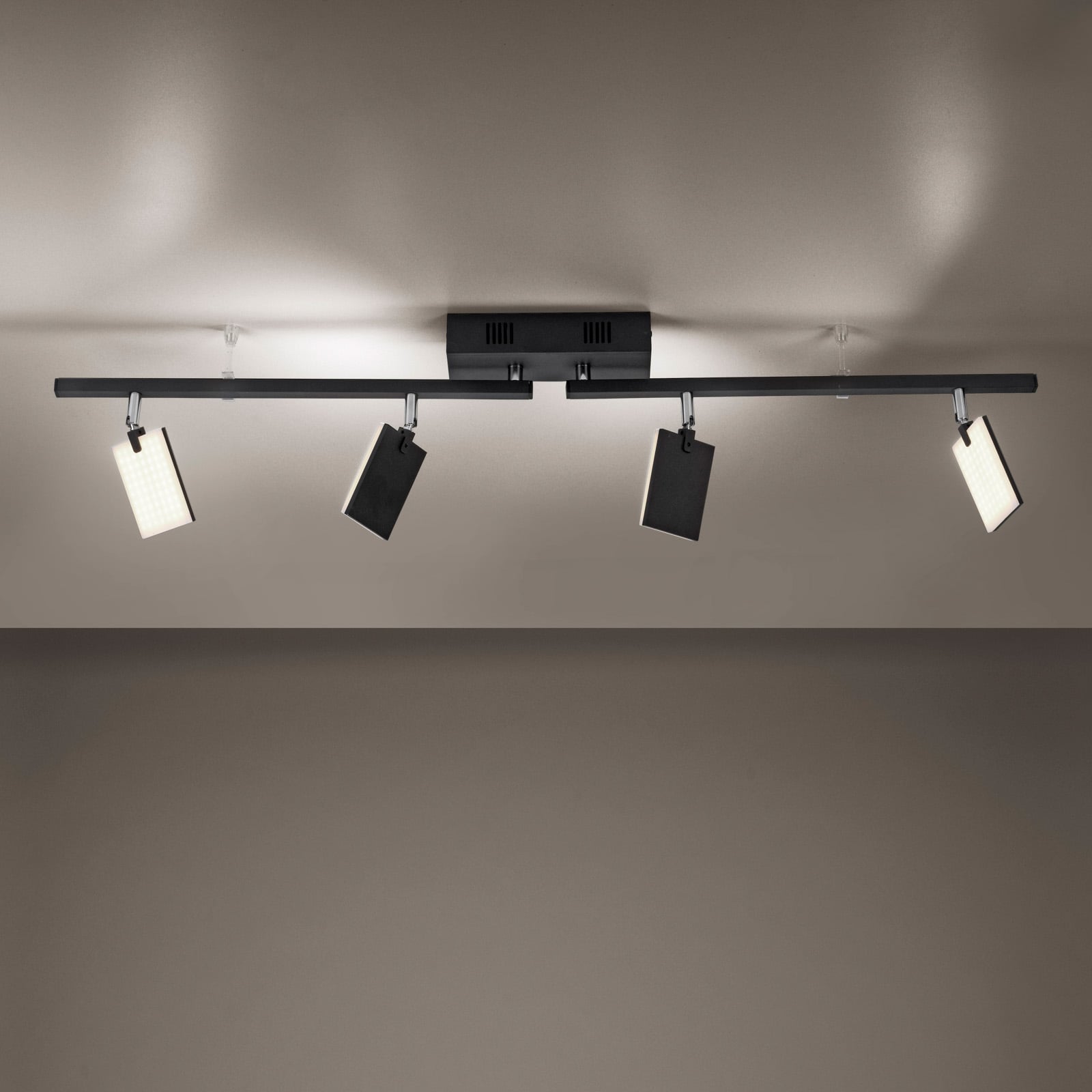 Mira Deckenlampe, black pearl, 4-flg., Remote, CCT - PURE Mira Deckenlampe, black pearl, 4-flg., Remote, CCT - PURE