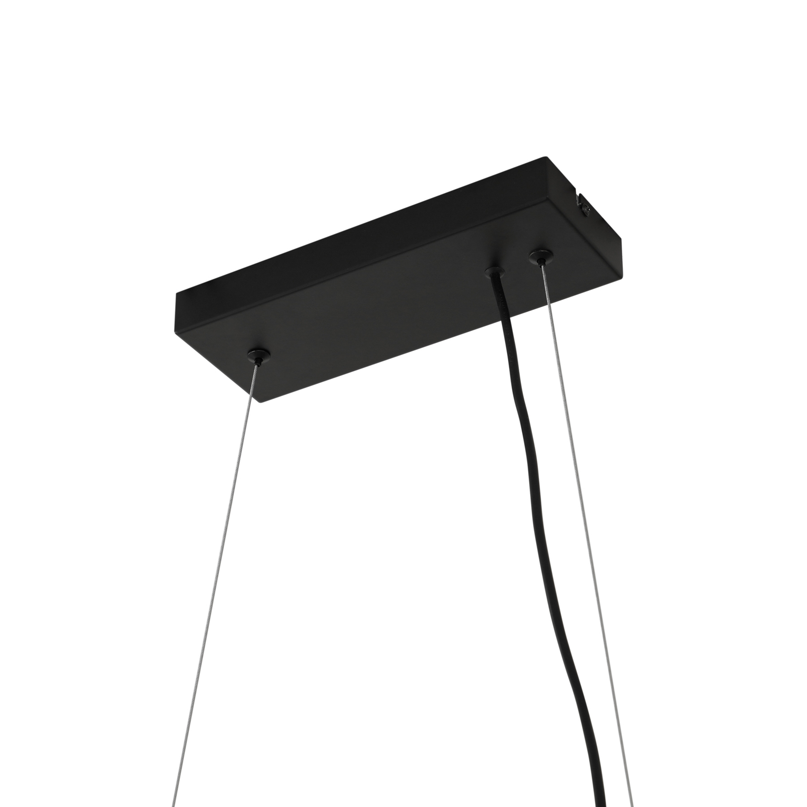 Lucande pendant light Naelen, black/grey, 125 cm, glass, G9