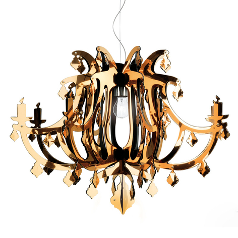 Slamp Ginetta - Designer-Hängeleuchte, gold