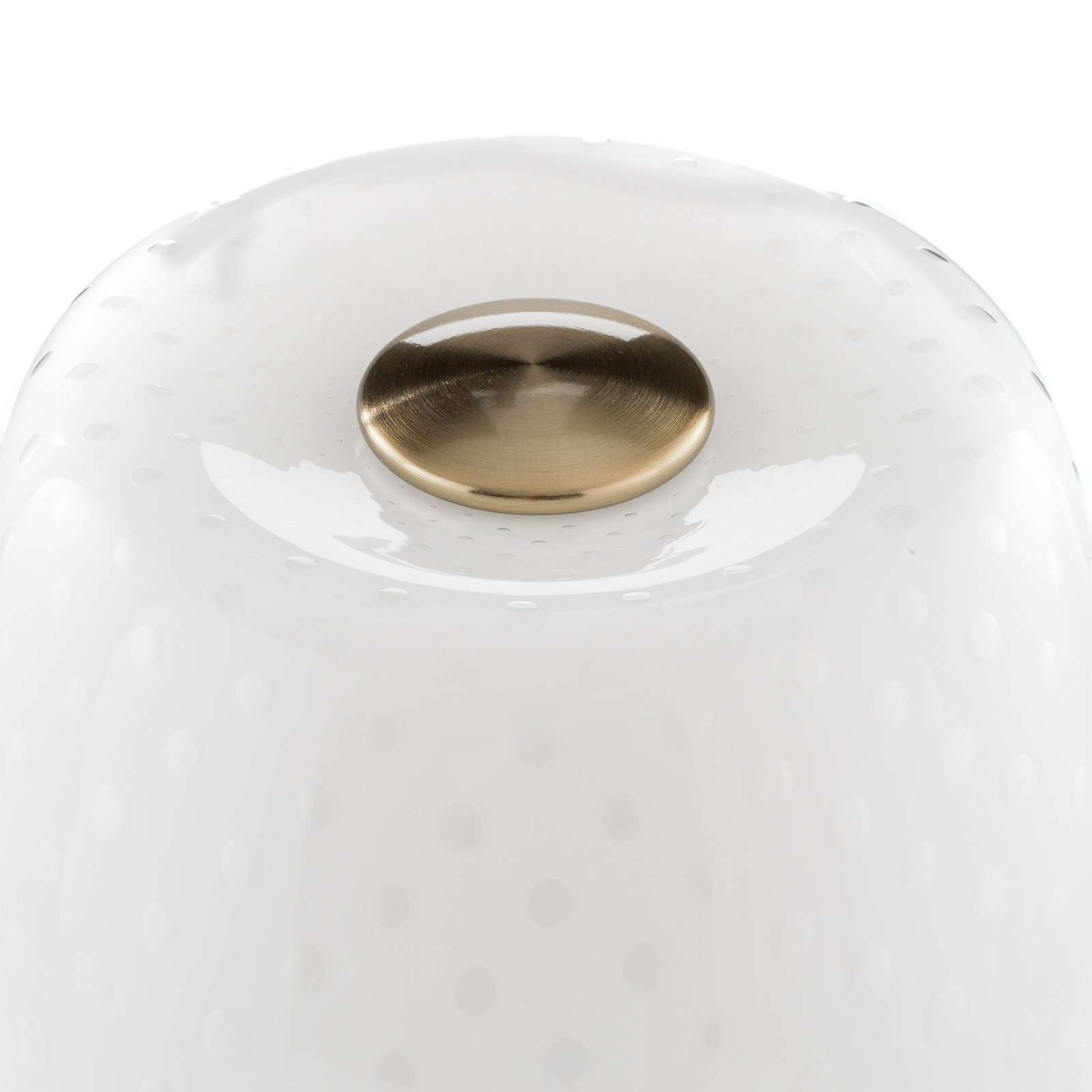 Lampa de masă Lumiere 30, 35 cm, sticlă cu bule, pornită/oprită - Foscarini