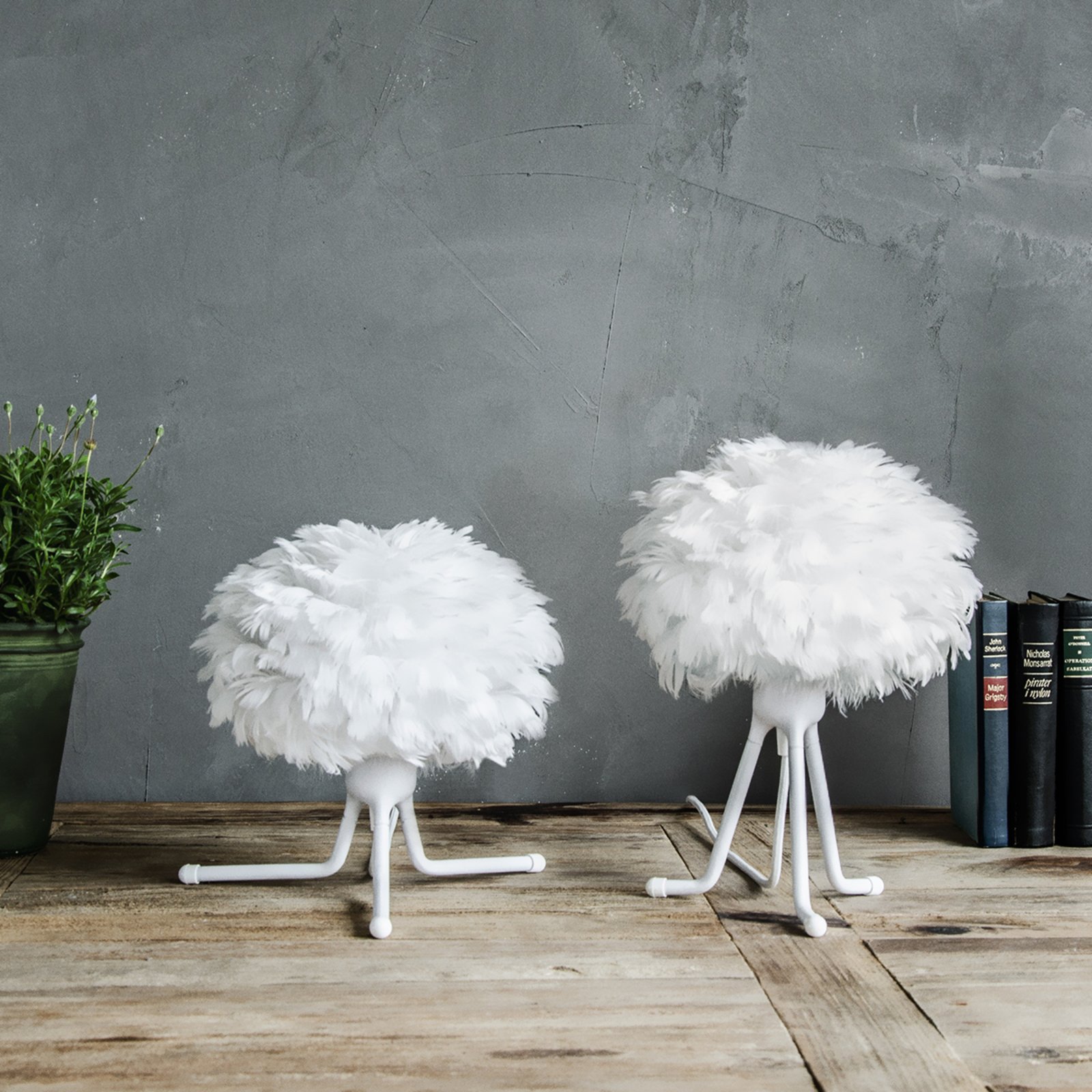 Eos Lampe de Table Micro w/Mini Fod Blanc/Blanc - UMAGE