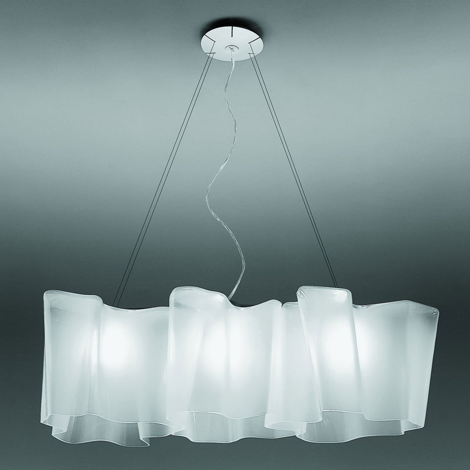 Artemide lampada a sospensione Logico a 3 luci lunghezza 100 cm