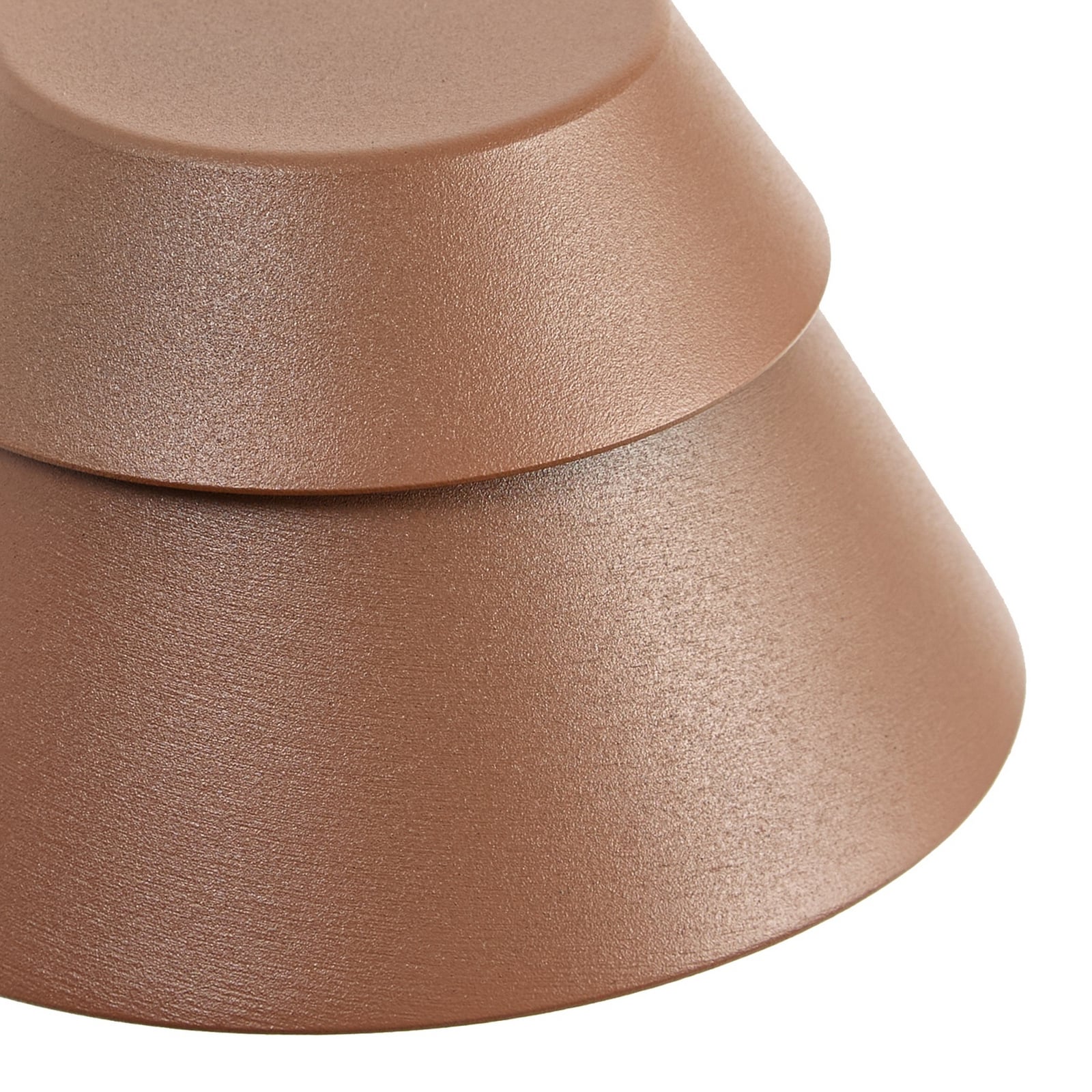 Moena LED outdoor wall light, IP44, aluminium, glass, brown - Lucande