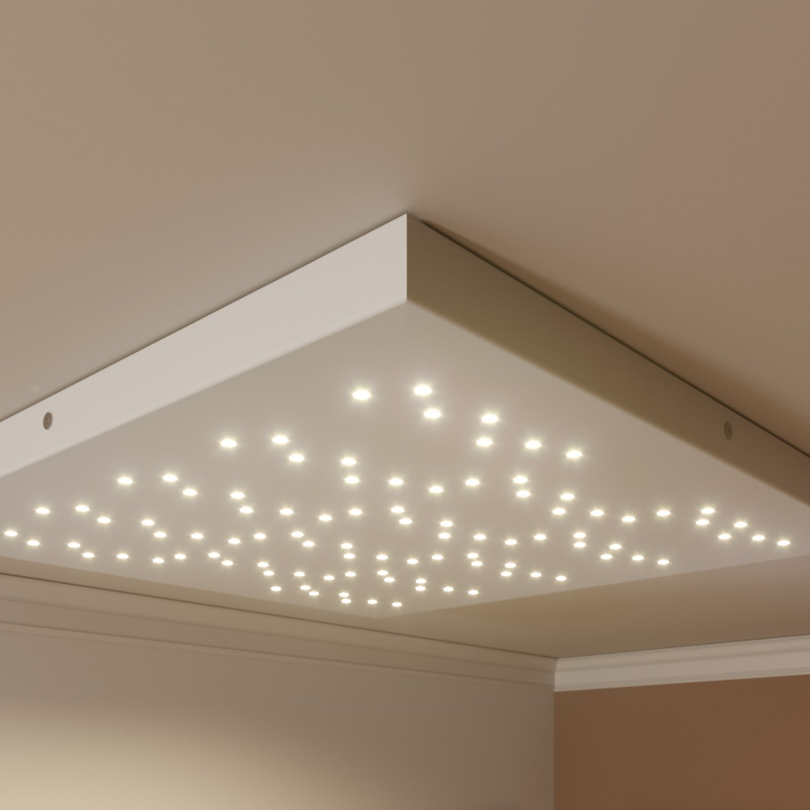 Lindby Mahina LED plafondlamp, 75 x 75 cm