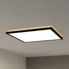 EGLO connect LED stropní svítidlo Rovito-Z, černé, 50 x 50 cm