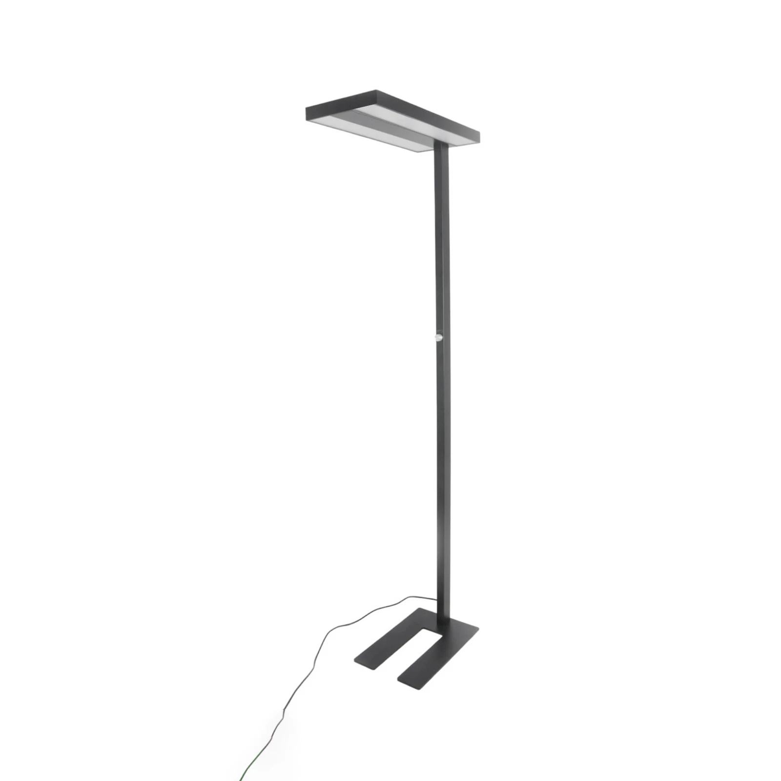 Arcchio LED-Stehlamp Logan Basic, μαύρο, 7500 lm, ρυθμιζόμενο
