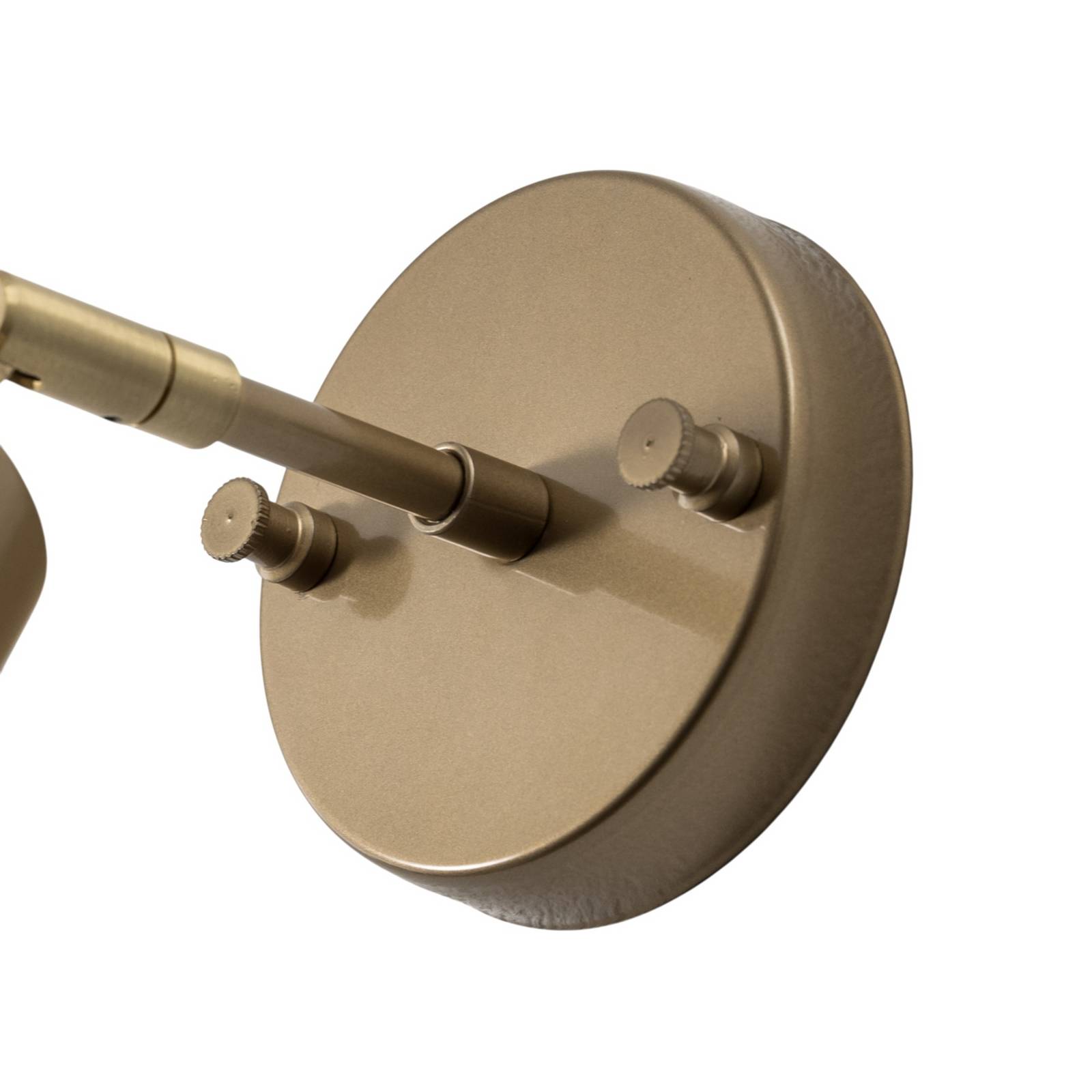 Kinkiet Evander, złoty, metal, wysokość 21 cm, E27