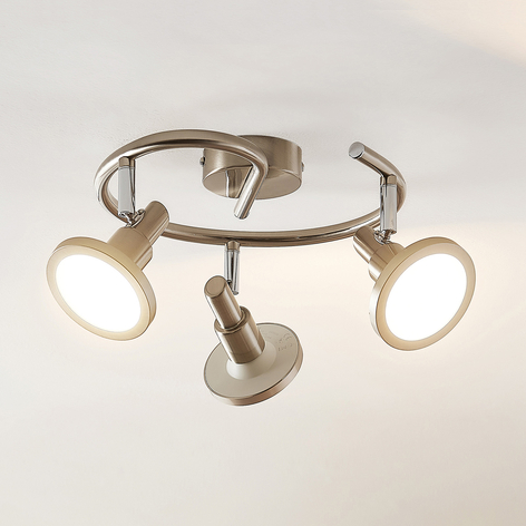 Lindby Unnur LED-Strahler, 3-flammiges Rondell