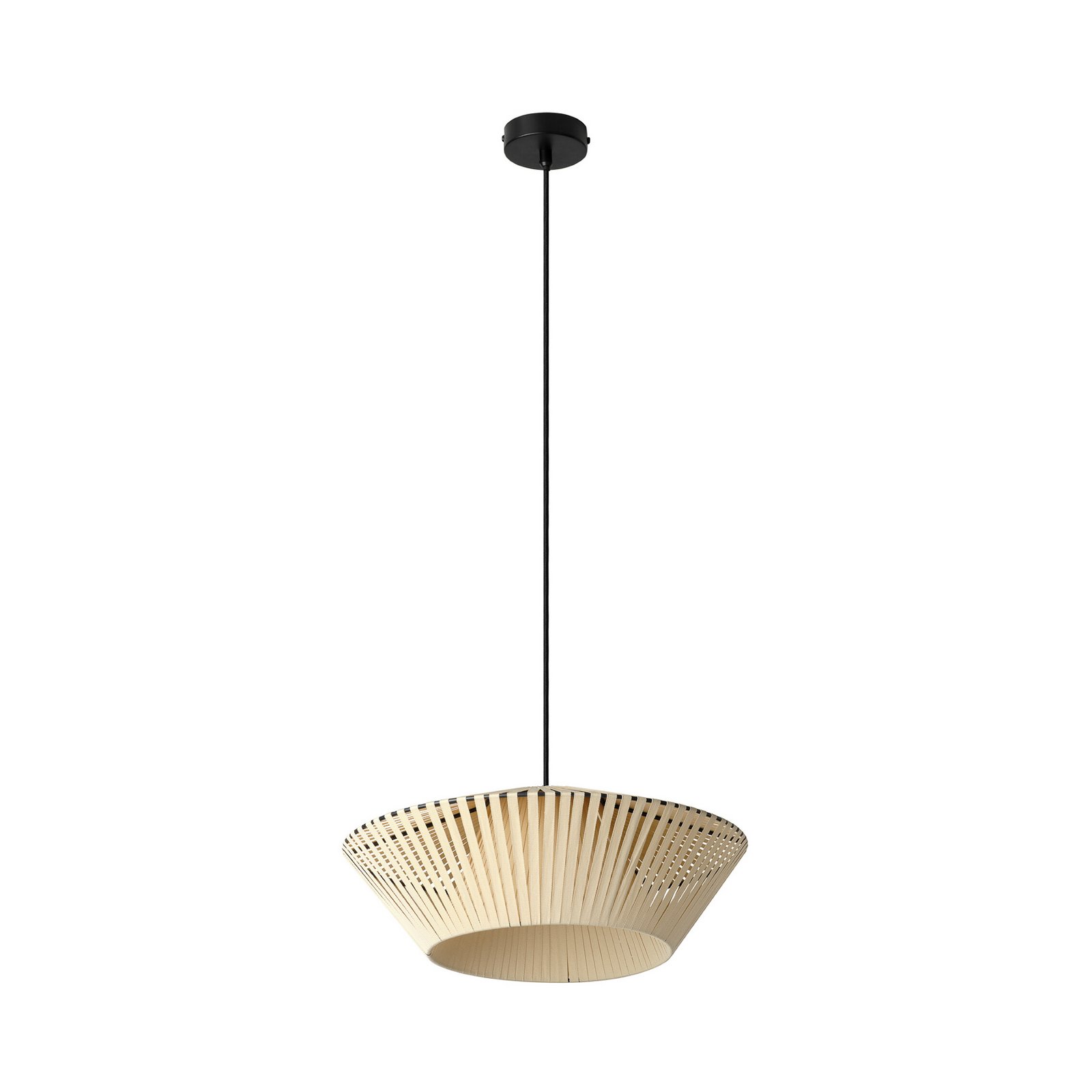 Suspension OSRAM Decor Rubans Ø 40,5 cm, beige, textile, E27