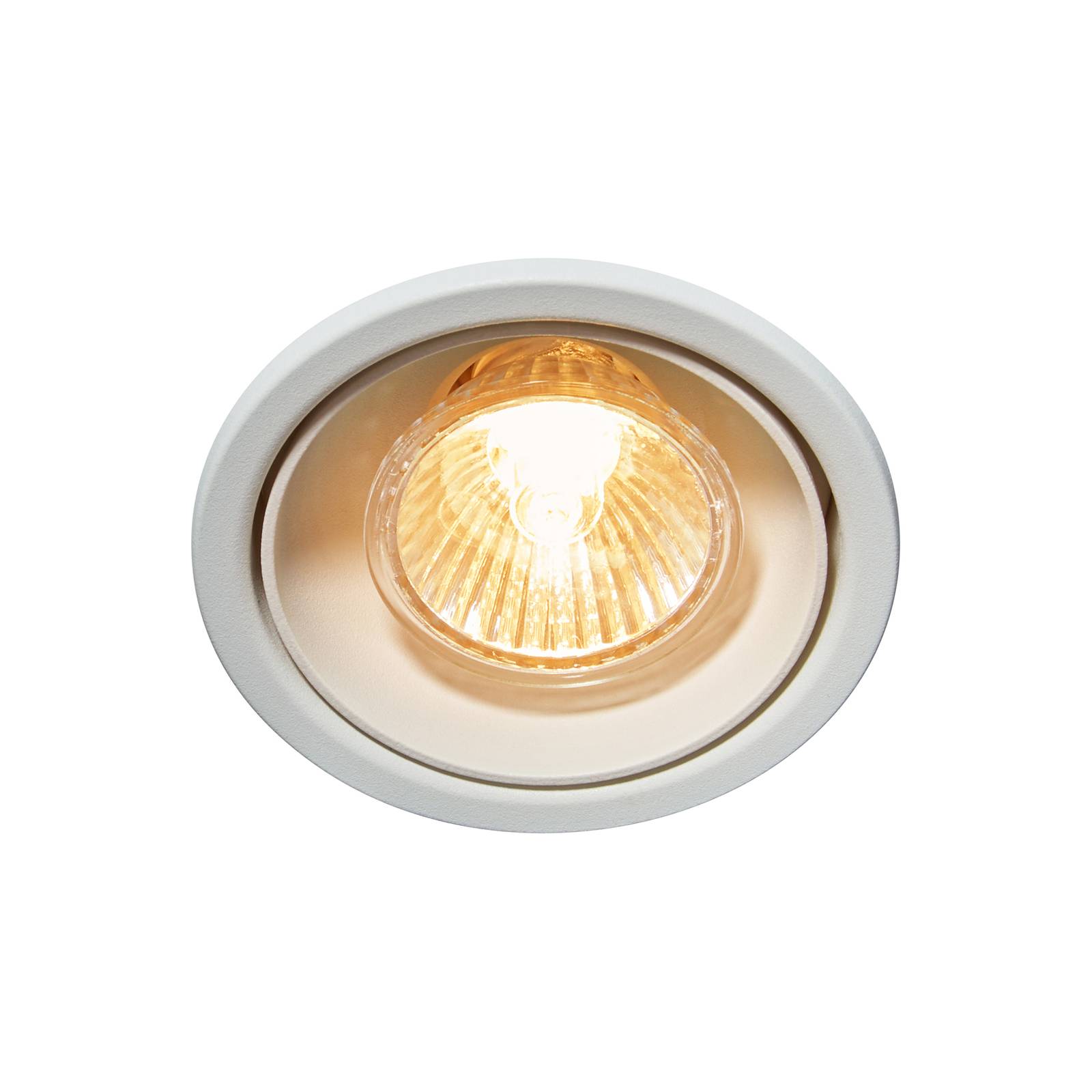 Einbaudownlight Sorina, GU10, starr, Metall, weiß