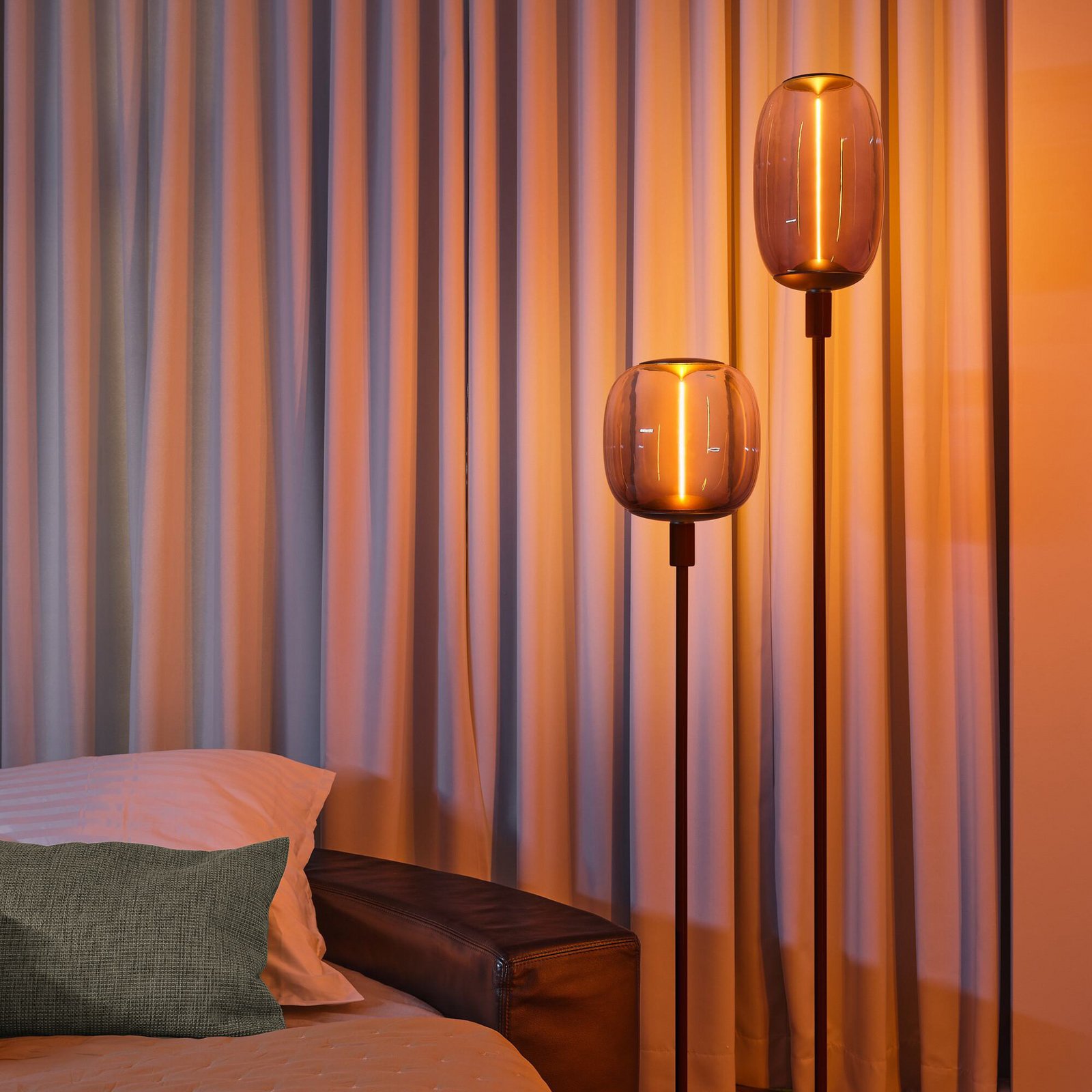 OSRAM Stehlampe DECOR STICK, dunkelgrau, Höhe 146 cm 2 x E27