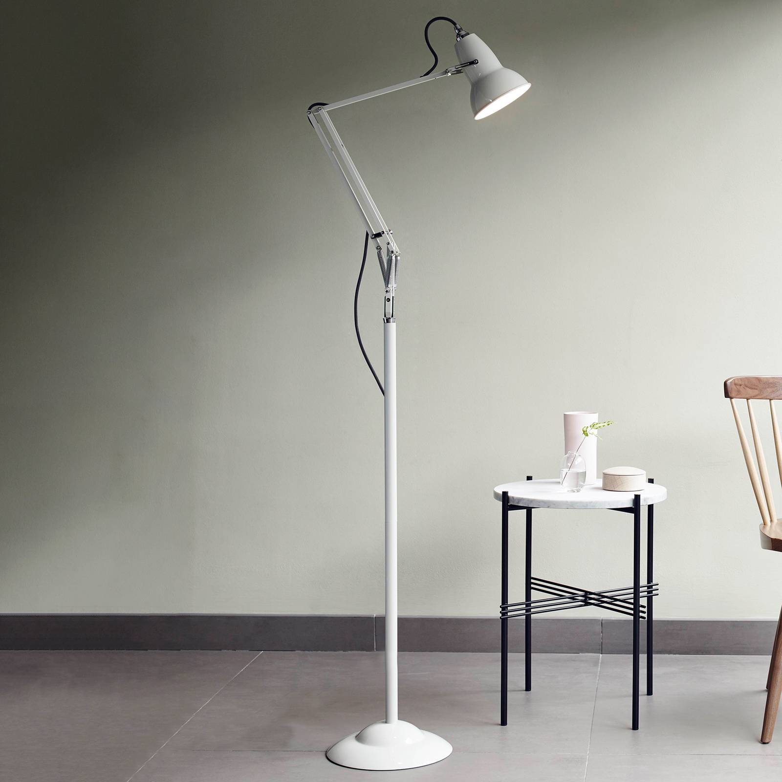 Anglepoise Original 1227 lampa stojąca szara