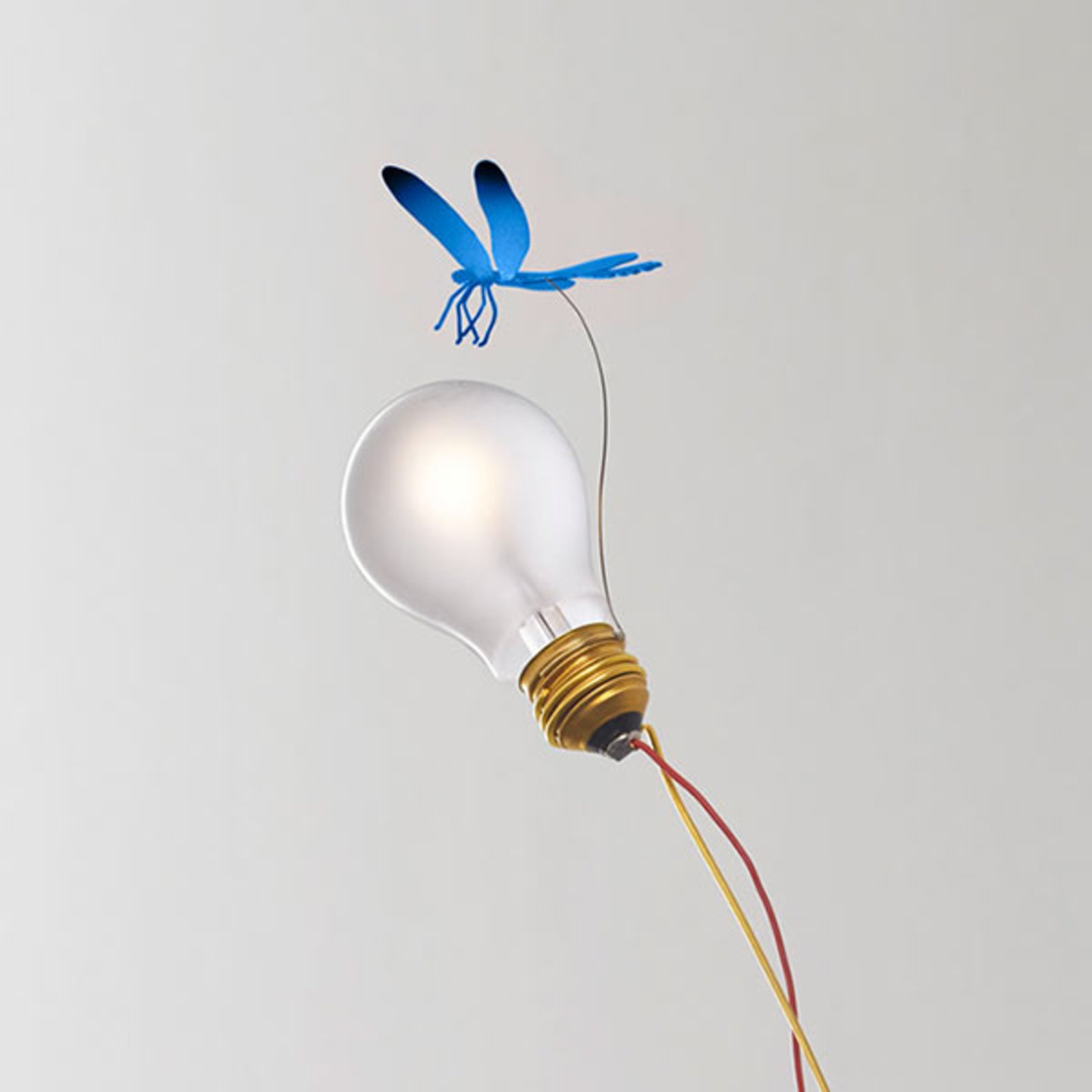 Ingo Maurer lampe de table LED I Ricchi Poveri Bzzzz, bleu 60 cm