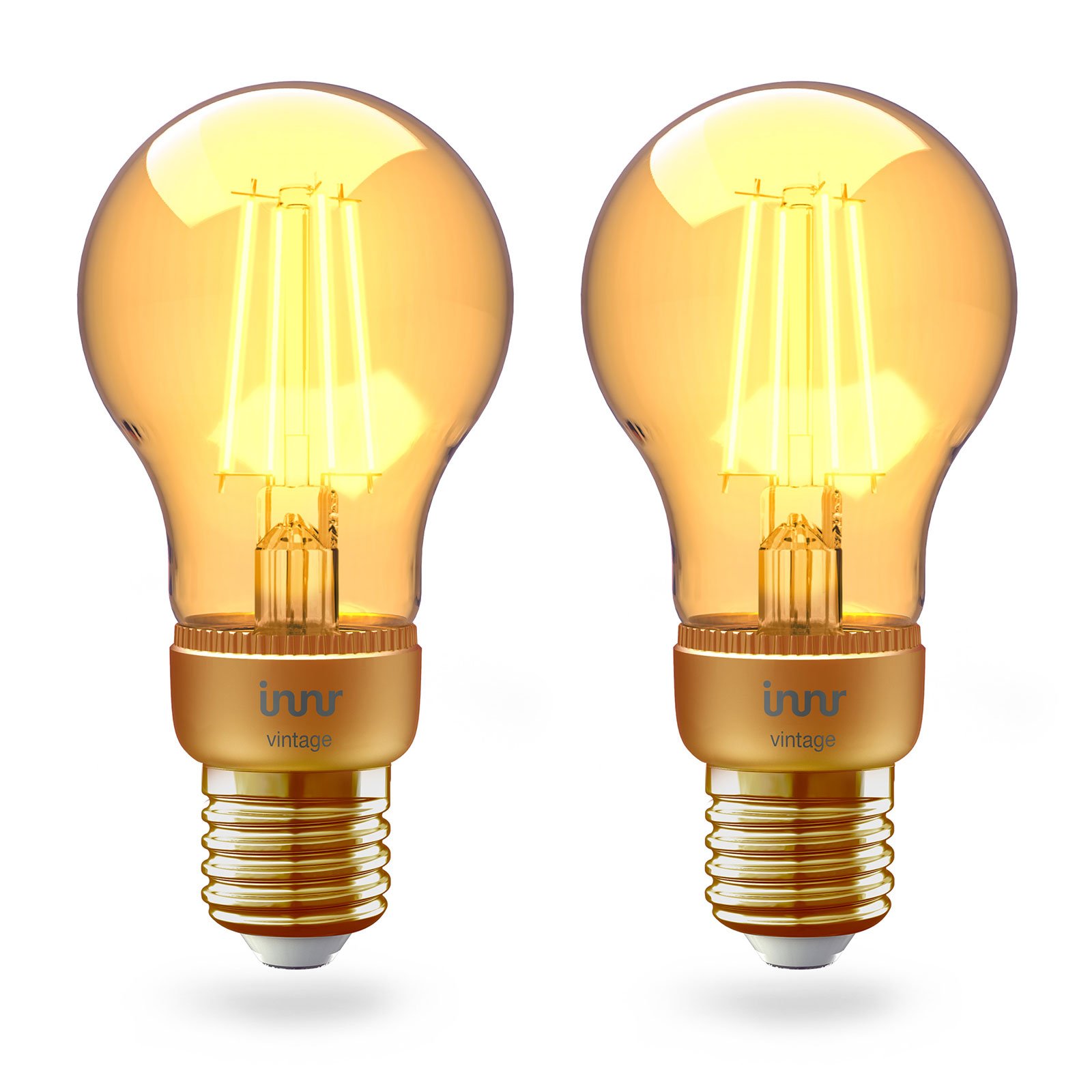 Innr 2 ampoules LED E27 4,2W Smart filament doré