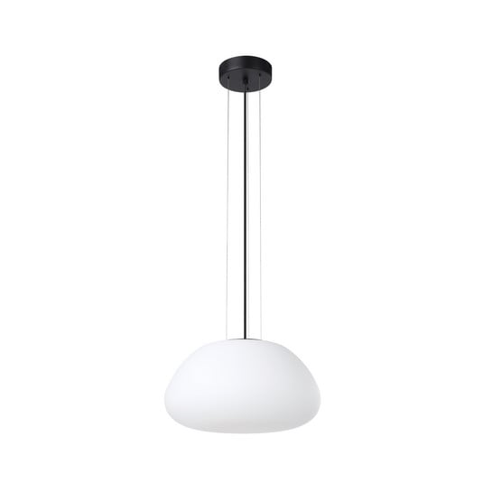 Candeeiro suspenso Balmes, branco, Ø 42 cm, vidro - Stars of Light