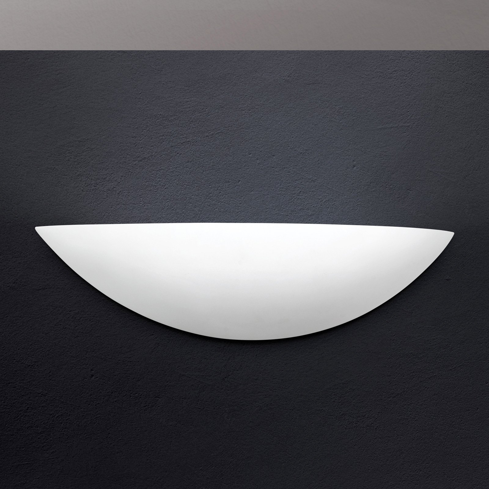 Orion Gypsum LED wall light, paintable, white, for Living / Dining Room, plaster, 6.6 W, energy efficiency: A+, W: 30 cm, H: 7.5 cm