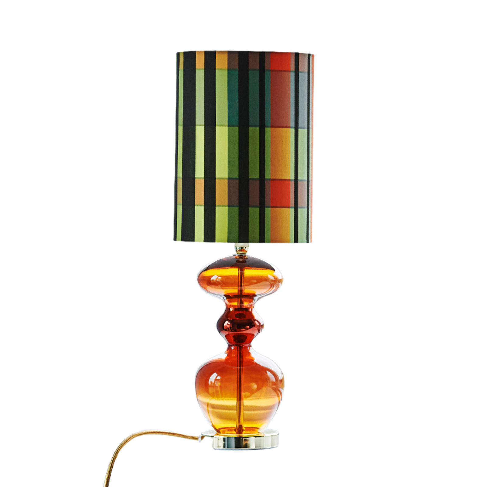 EBB & FLOW Futura M table lamp rust/Banarasi