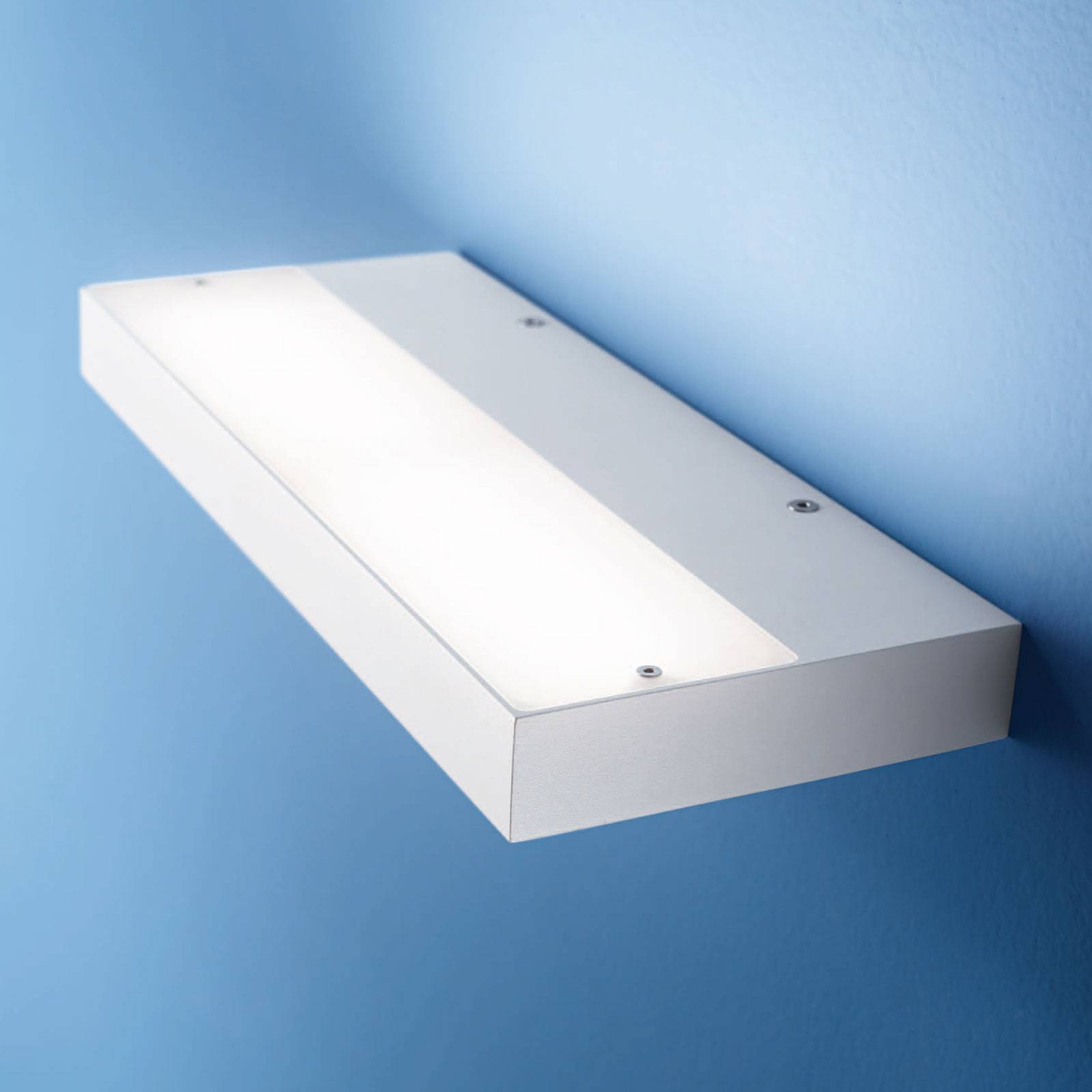 Linea light regolo led fali lámpa, 24 cm hosszú, fehér színű