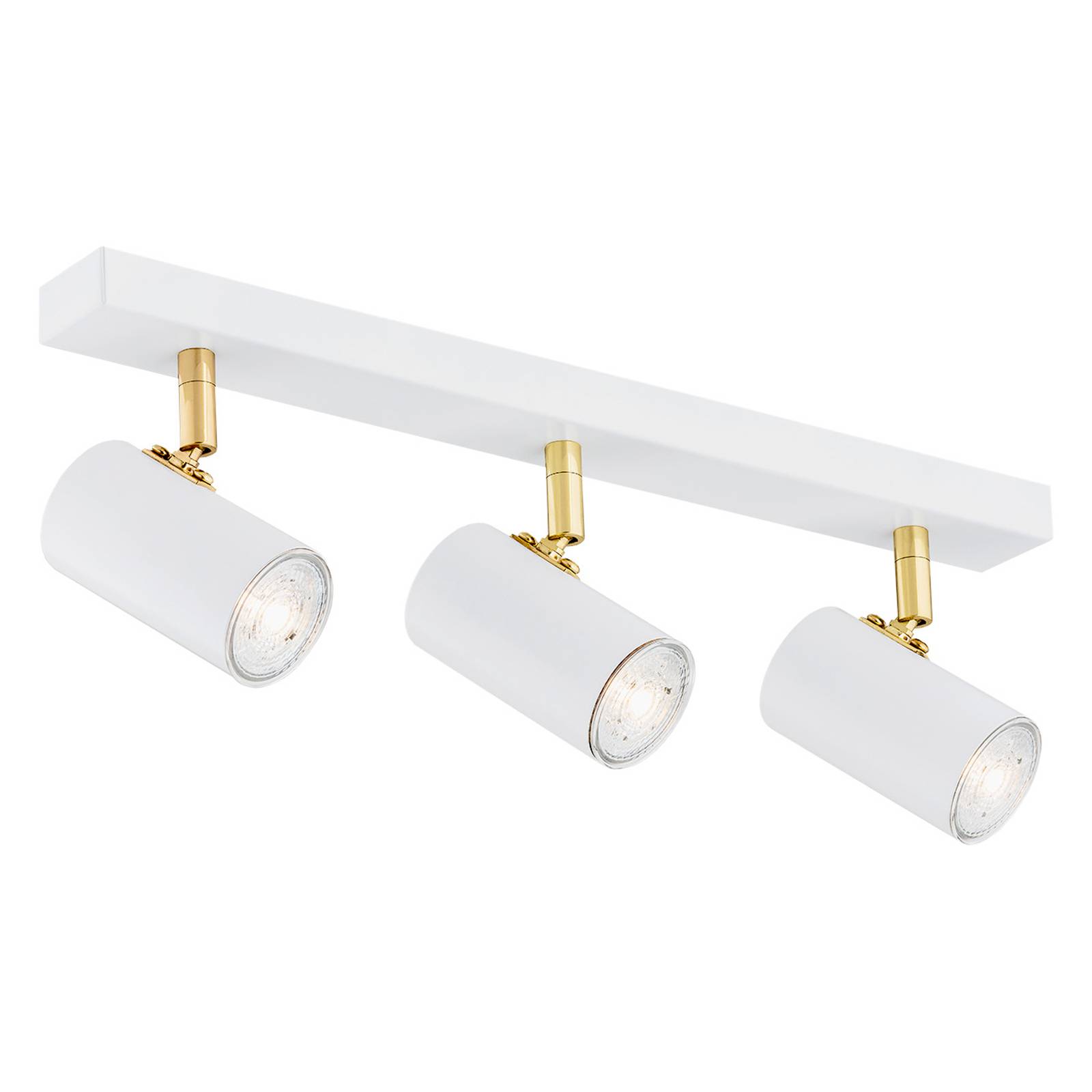 Takspotlight Lund i vitt, 3 lampor
