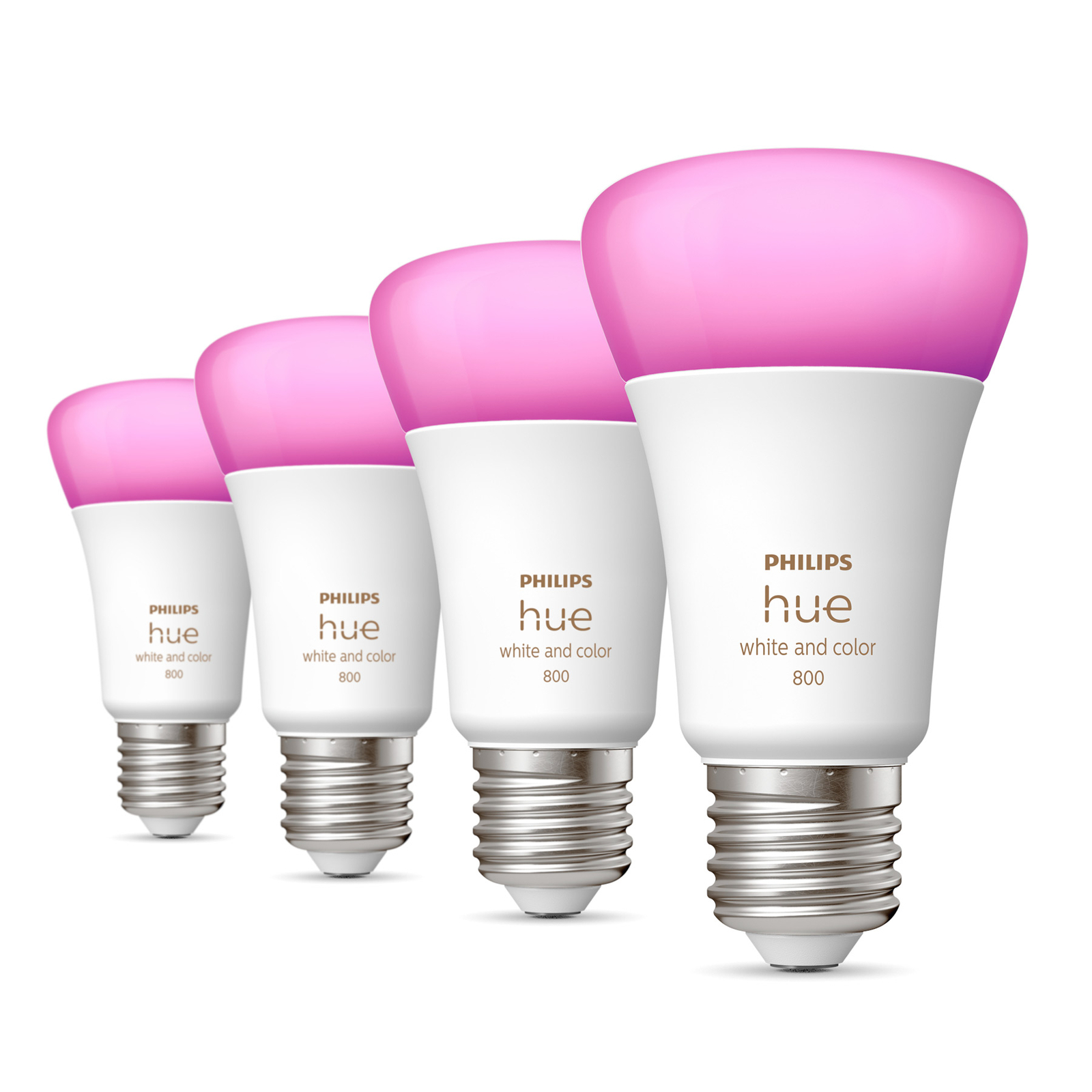 Vreemdeling Bediende Altijd Philips Hue White&Color Ambiance LED E27 6,5W per4 | Lampen24.be