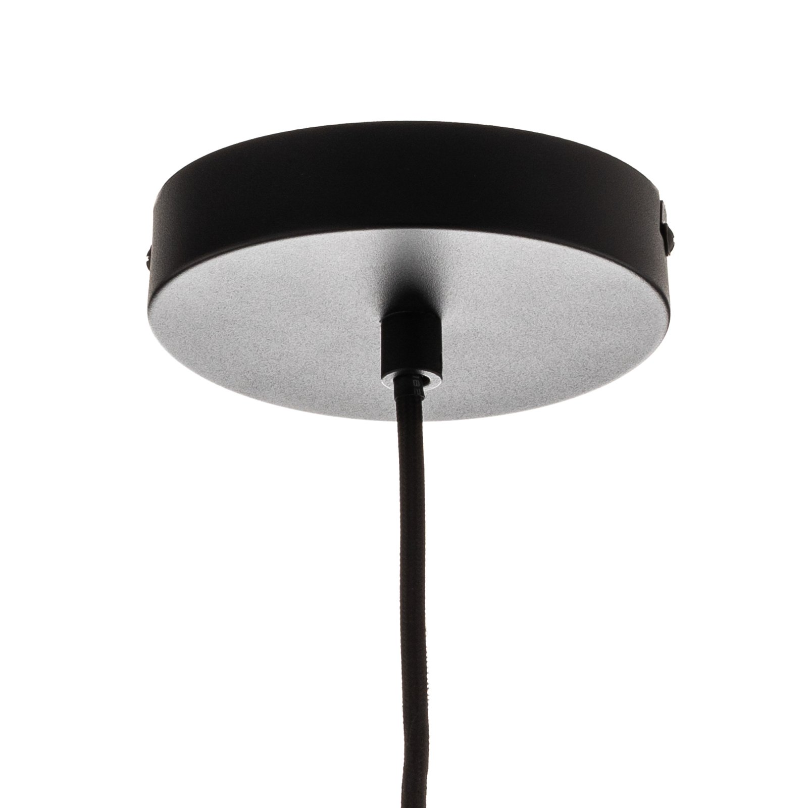 Lucande Sotiana Suspension, 3 lampes, ronde, noire