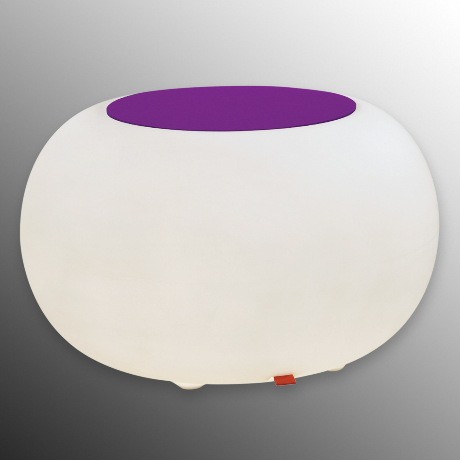 Table d'appoint BUBBLE LED RVB avec feutre violet