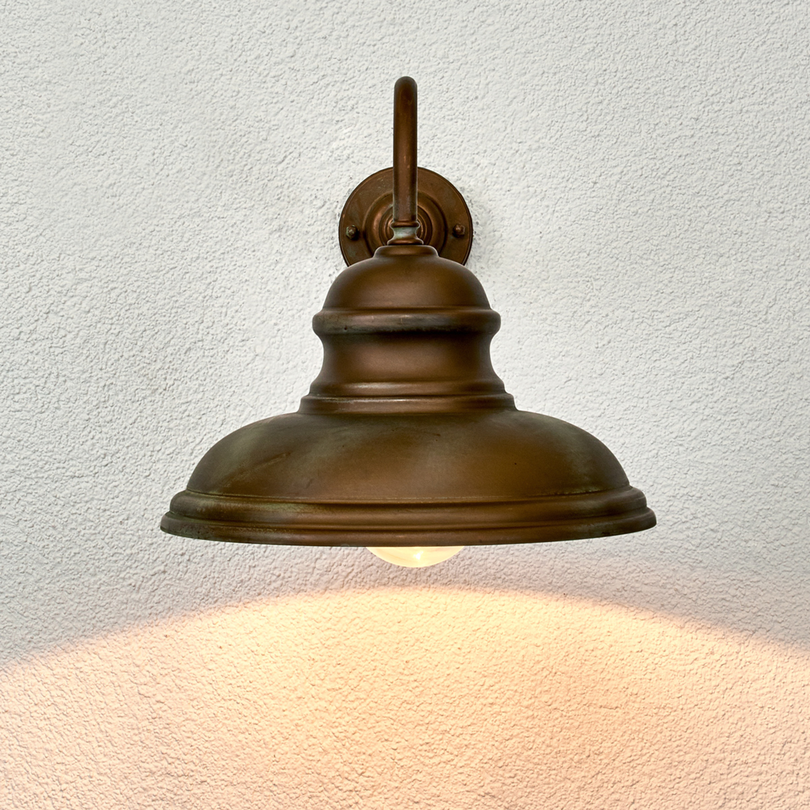 ALESSIA wall lamp in antique brass