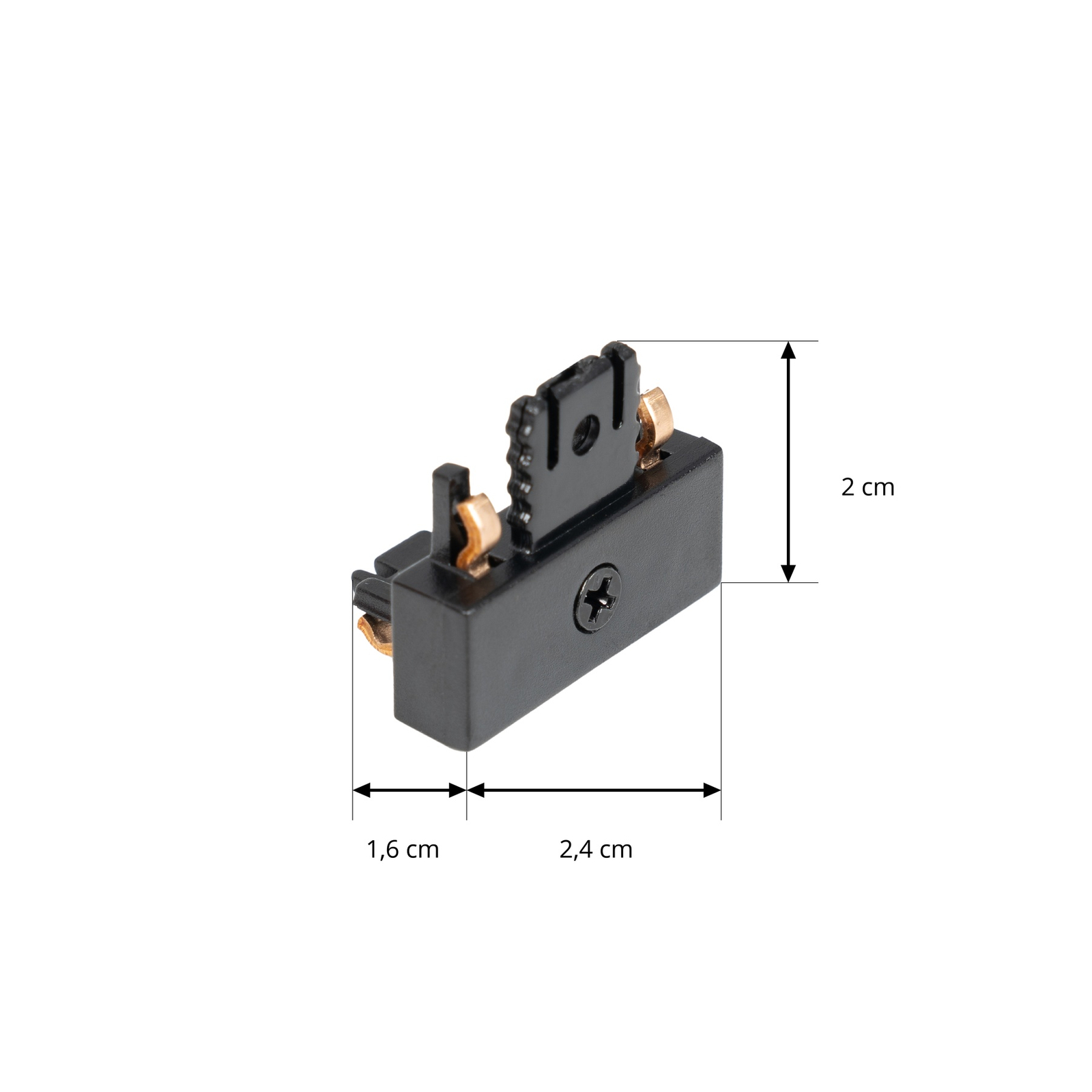 Conector de colț Lindby Lumaro, negru, plastic