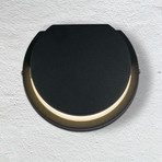 Vonkajšie nástenné svietidlo Chiswick, čierna, šírka 14 cm, kov