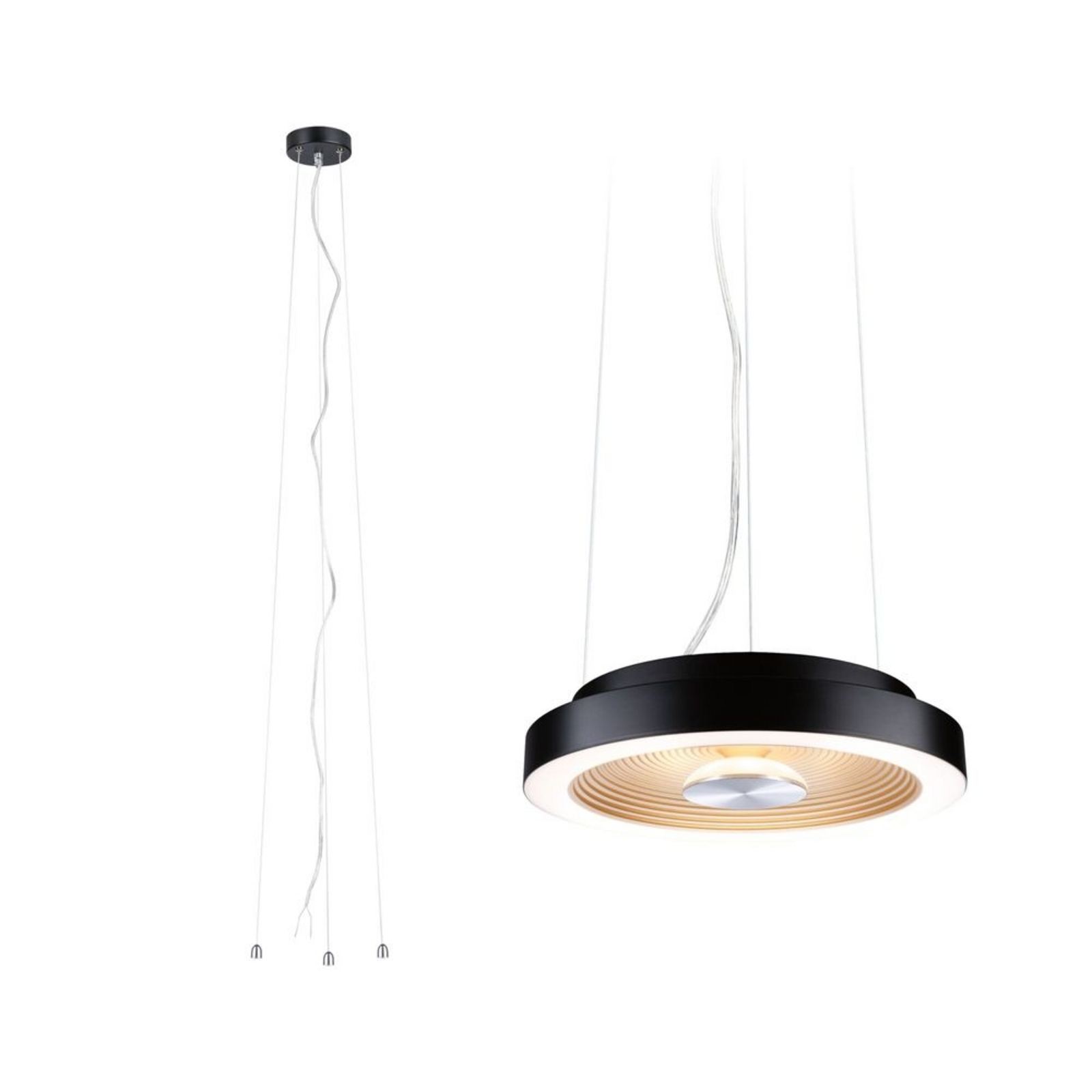 Volea LED Függőlámpa Ø32 IP44 Dim. White/Silver - Paulmann