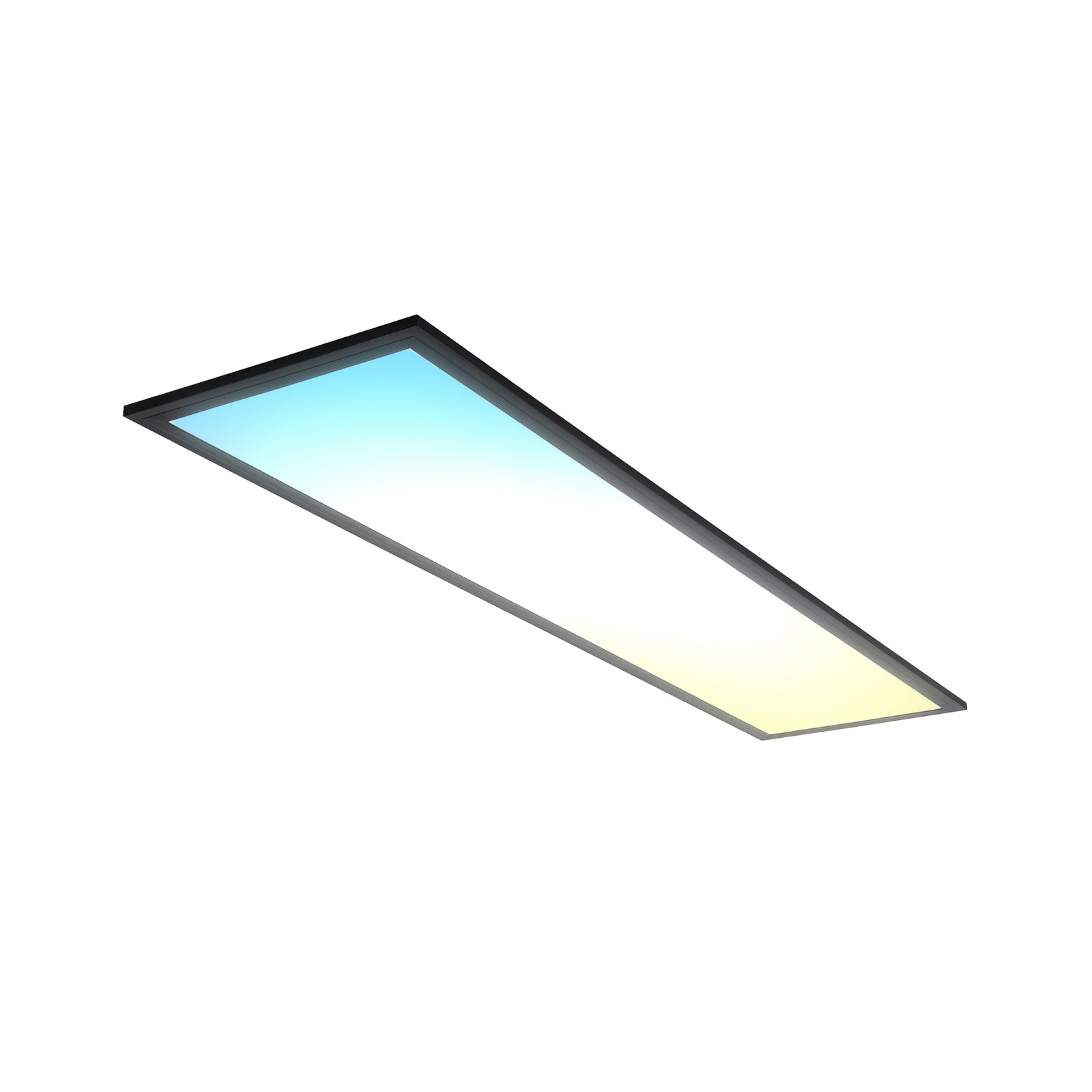 LED paneel Odin met afstandsbediening CCT, 100 x 25 cm, zwart