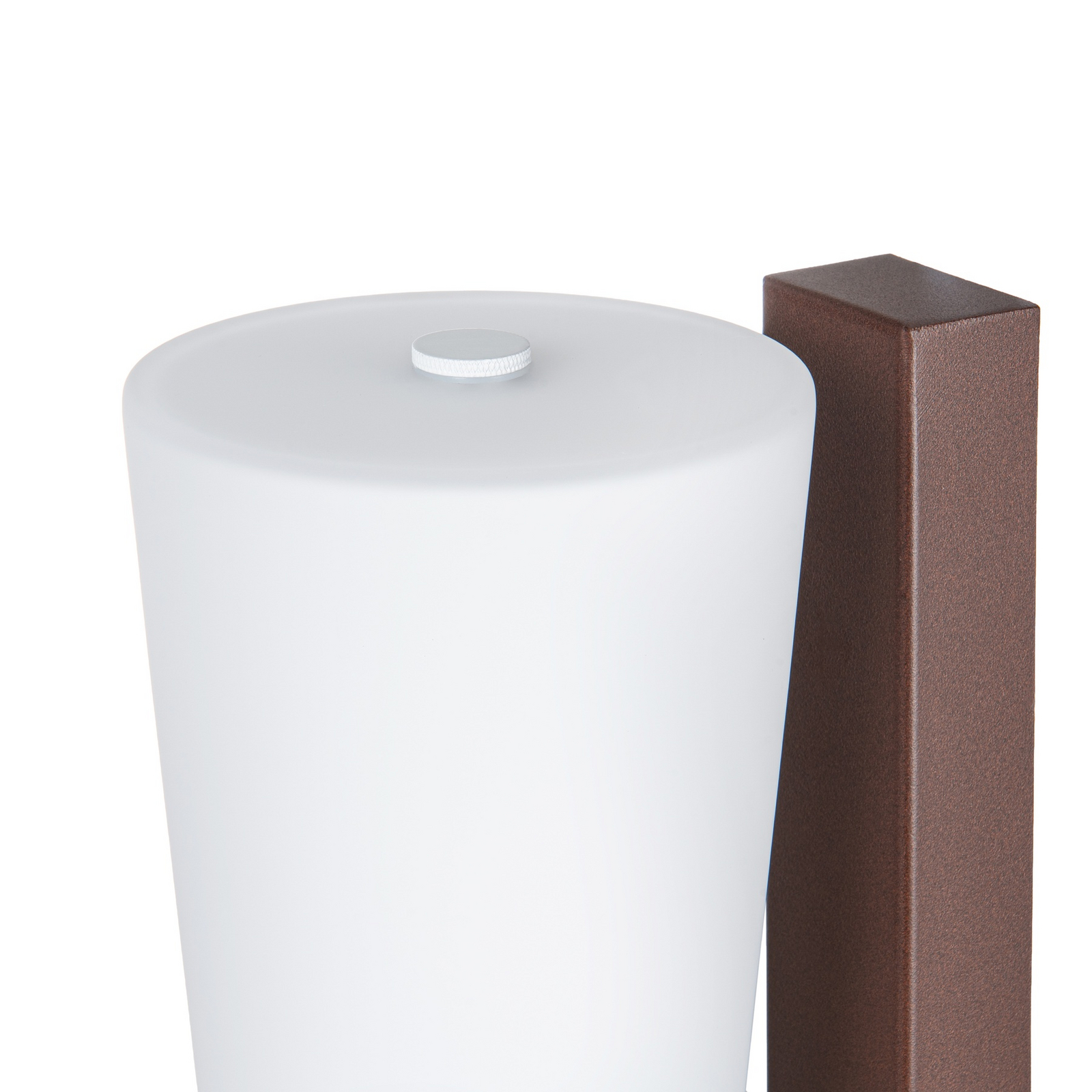 Aplique LED para exterior Jovra de Lucande, acero Corten, altura 32 cm Aplique LED para exterior Jovra de Lucande, acero Corten, altura 32 cm