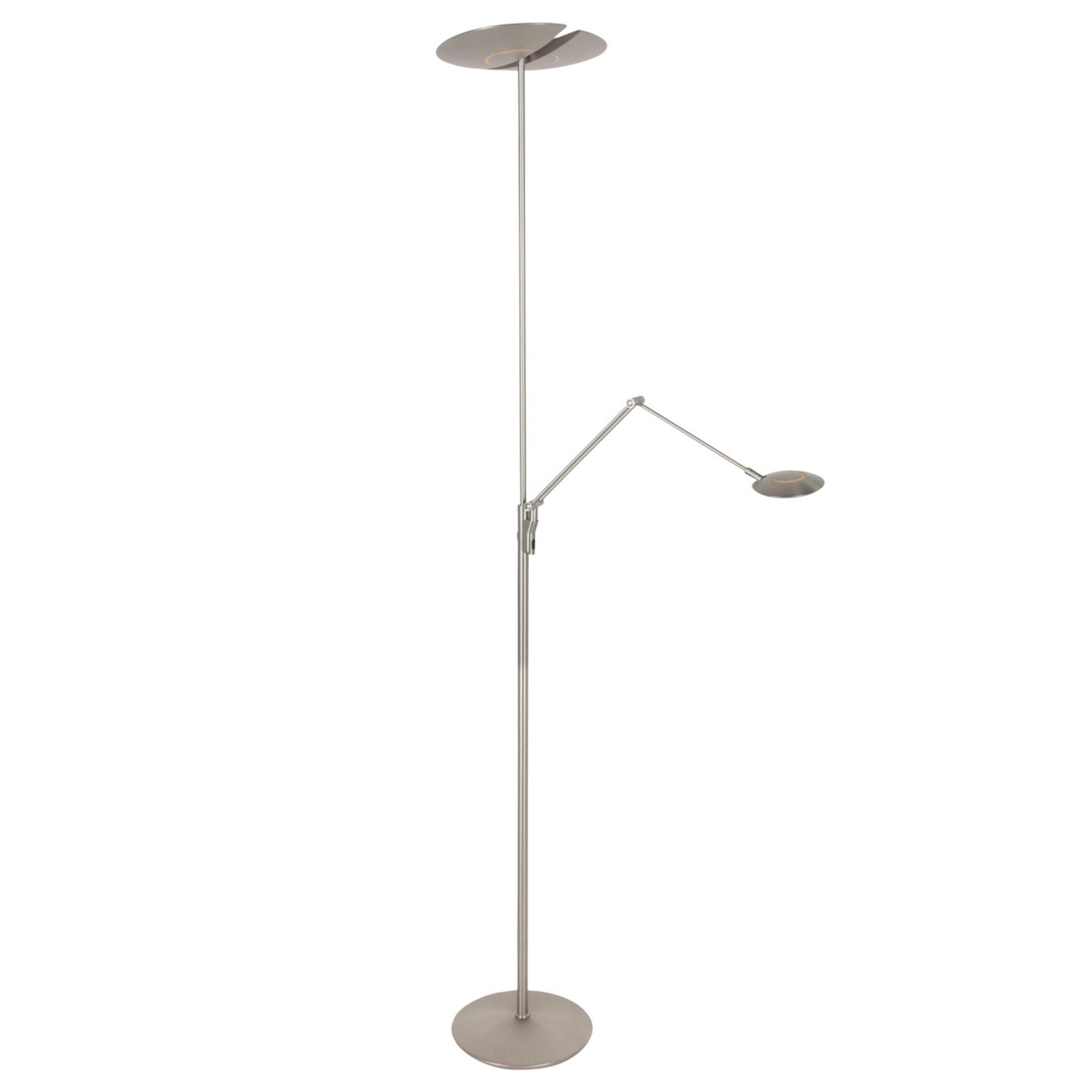 Lampa stojąca LED Zenith 2, stal, lampka do czytania, CCT, pilot