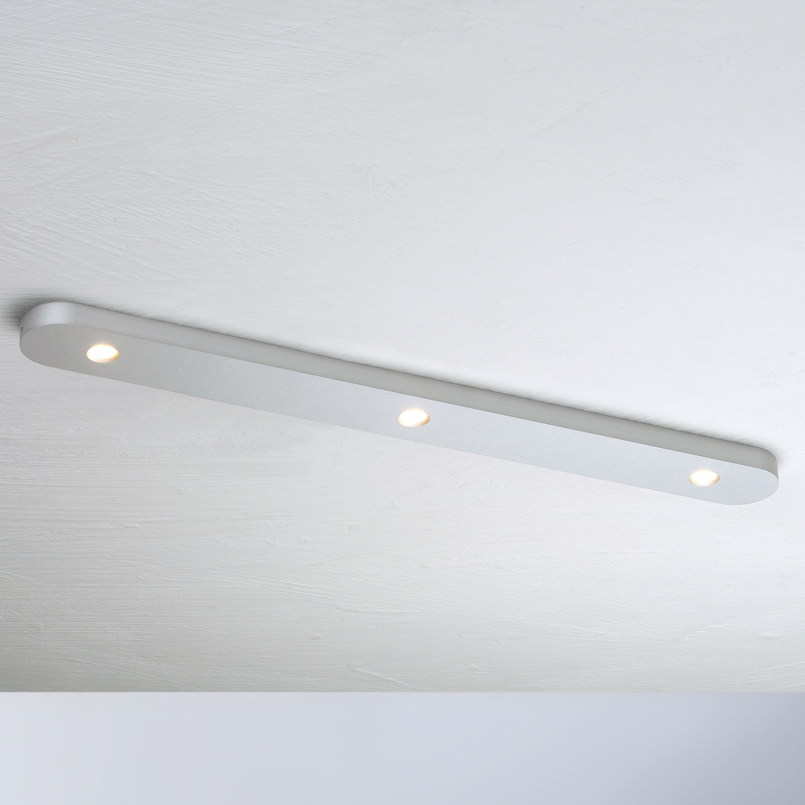 Bopp Close LED stropní svítidlo tři zdroje hliník