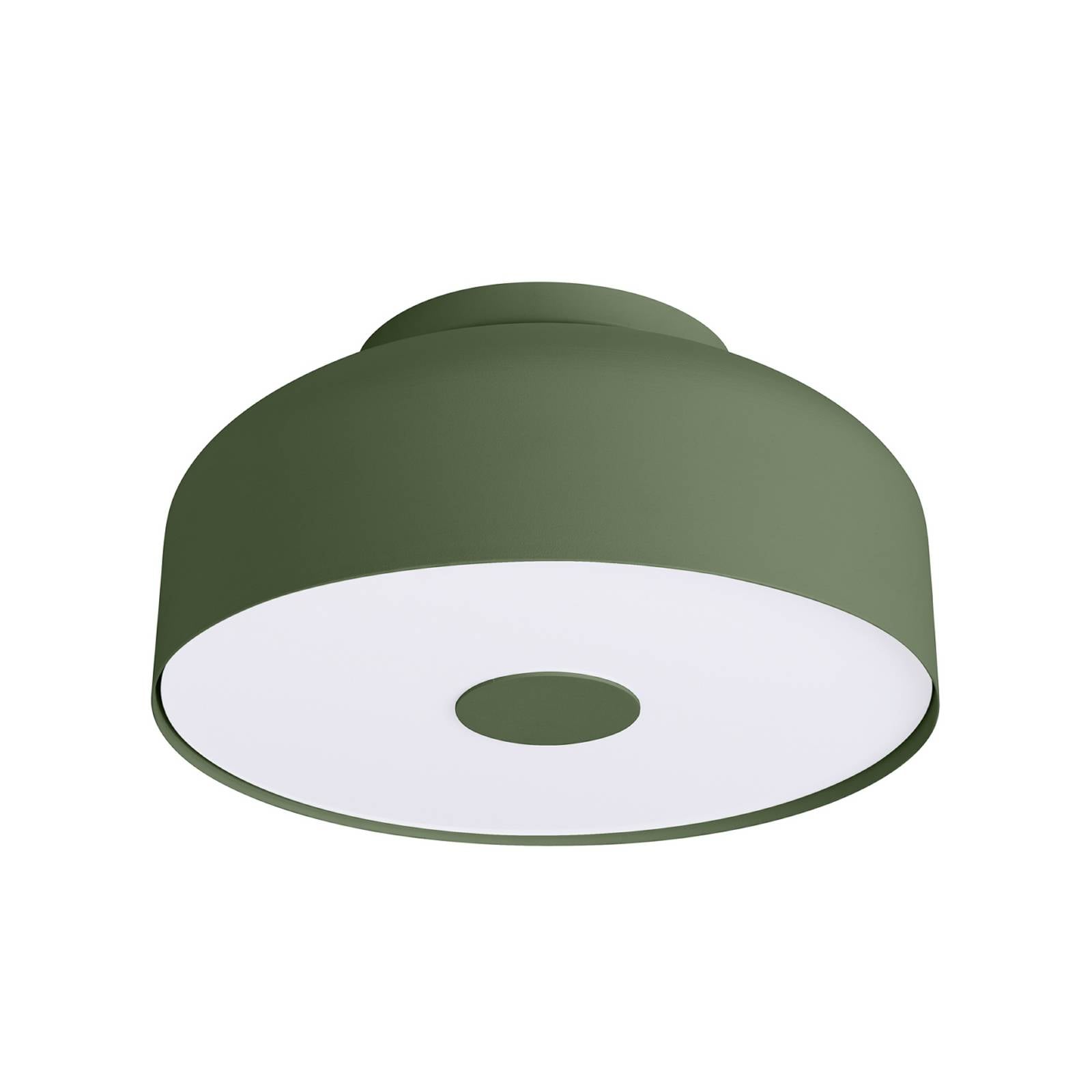 Deckenleuchte CLARO, olivgrün, Ø 30 cm, Metall, 4 x E27