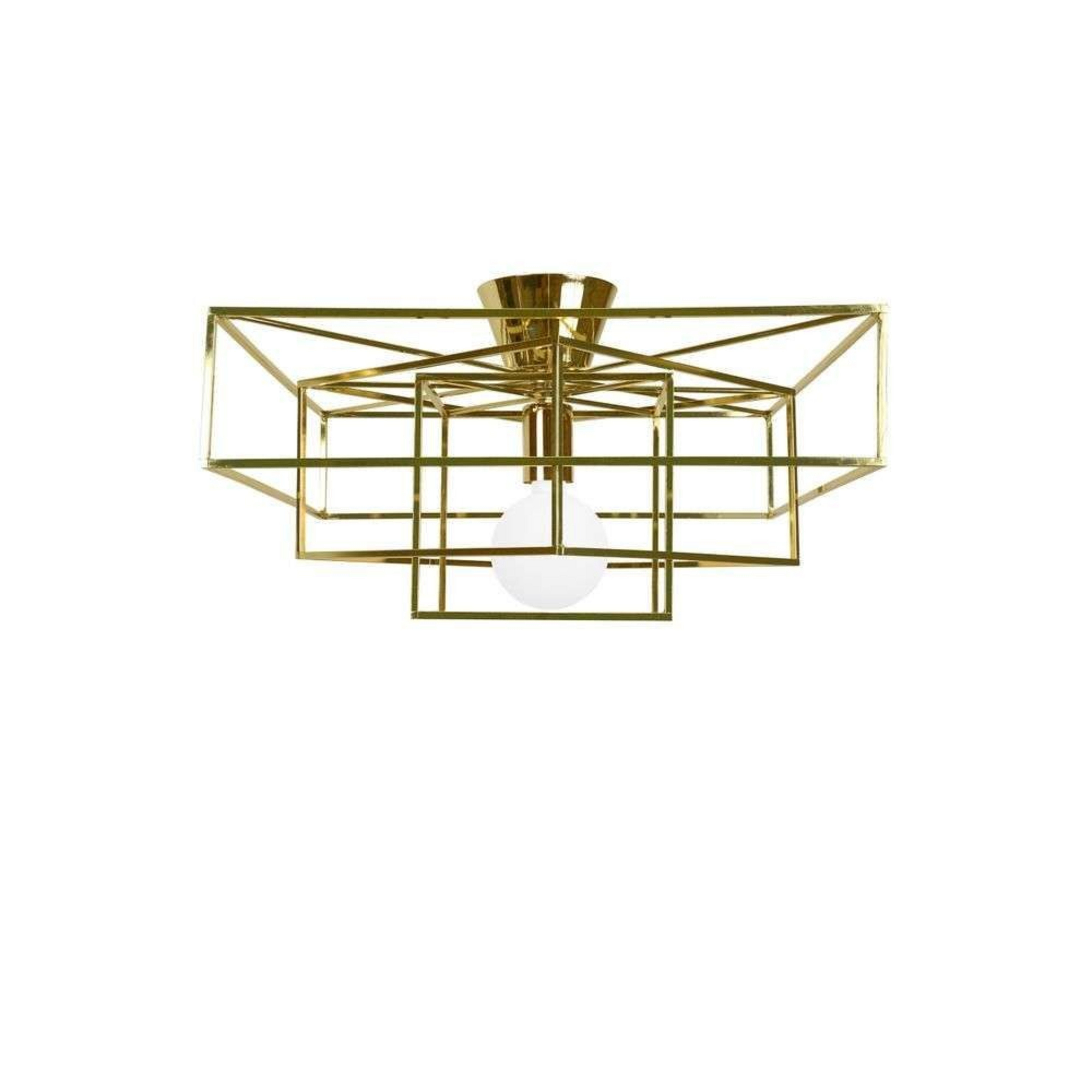 Cube Plafonnier Brass - Globen Lighting