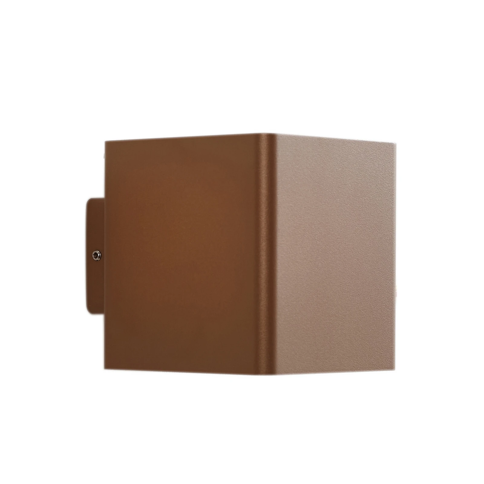 Applique d'extérieur LED Lucande « Aaron », marron, IP54, éclairage vers le